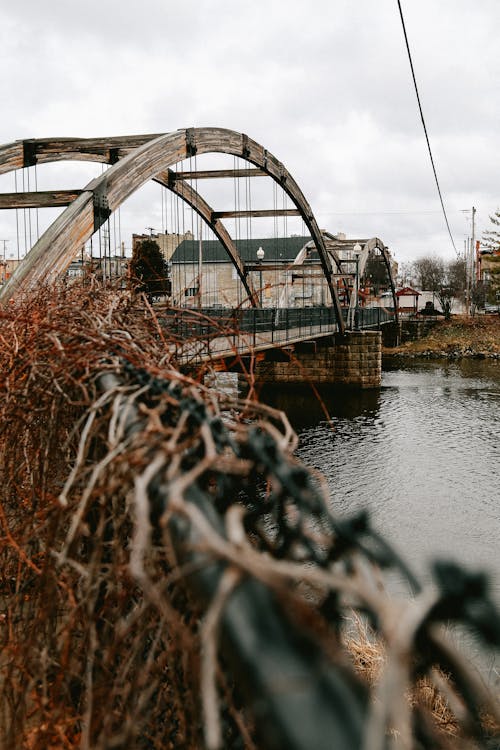 Free stock photo of bridge, moody