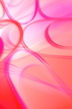 Colorful abstract image with swirling pink and orange patterns, evoking a sense of motion and energy.