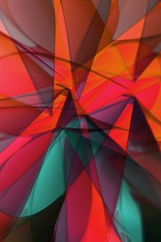 Dynamic abstract geometric art with vibrant colors creating a modern visual impact.