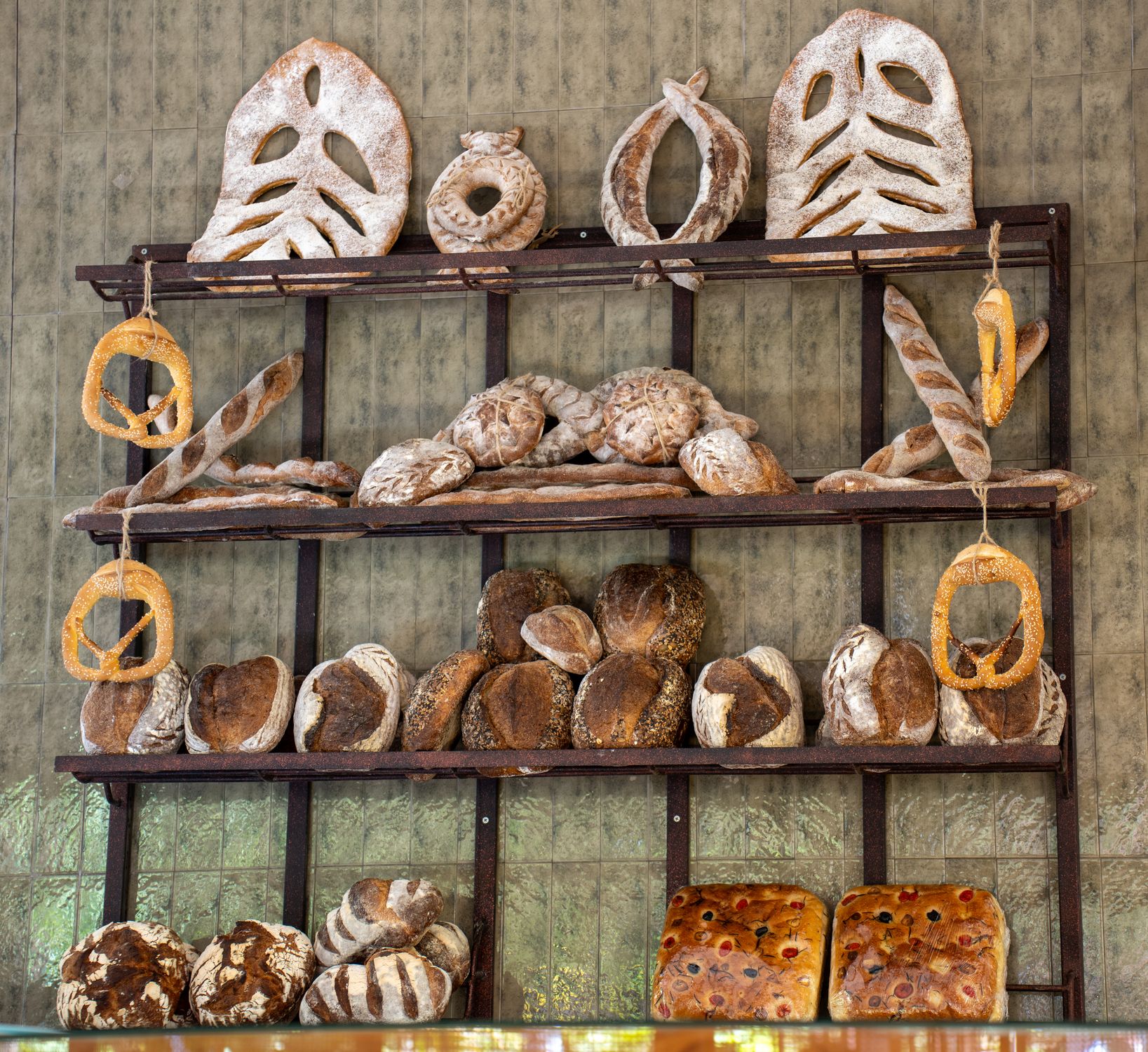 Artisan Bread Display in Bali Bakery · Free Stock Photo