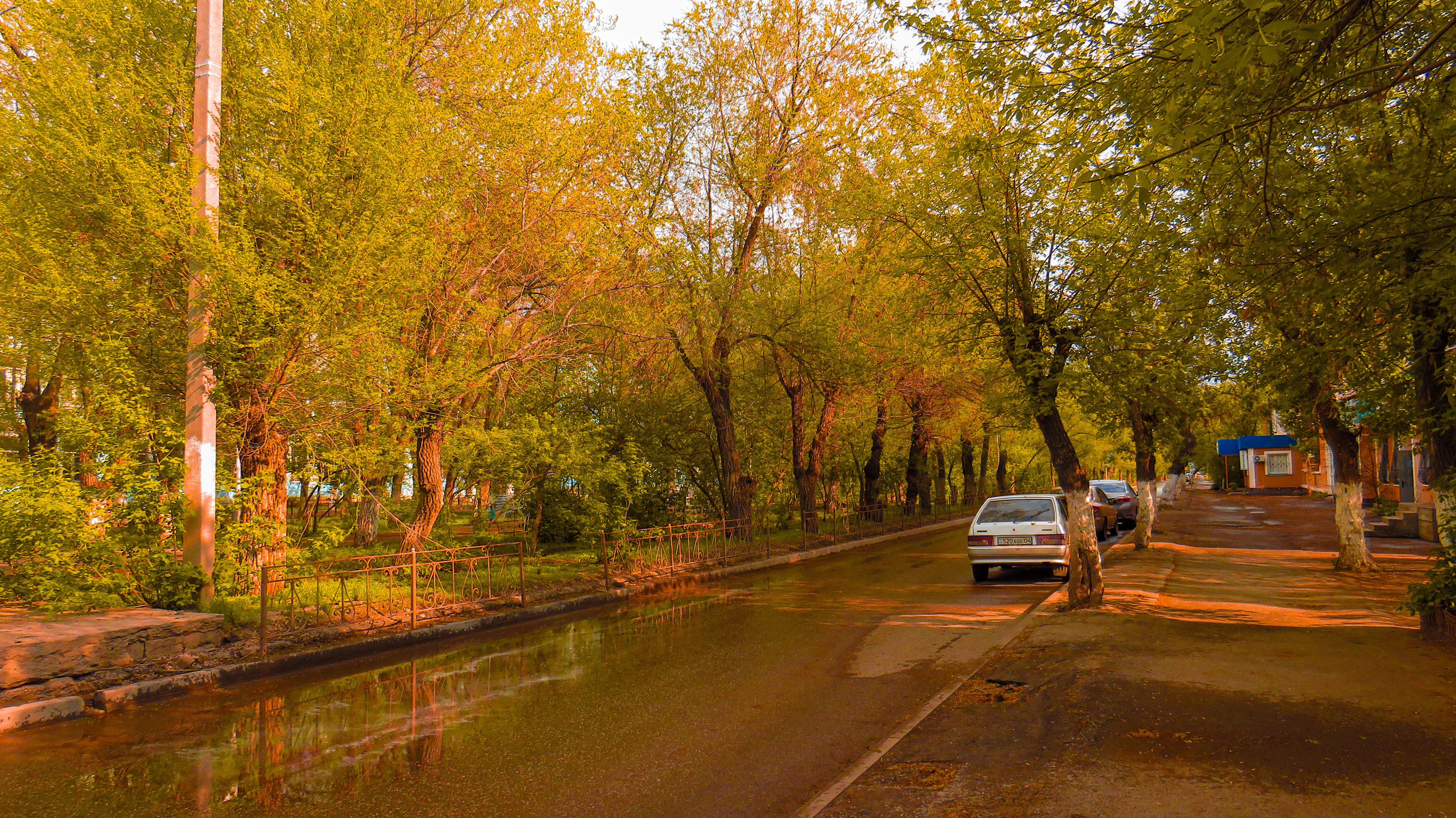 Central street scene in Tiraspol, Transnistria, near Moldova