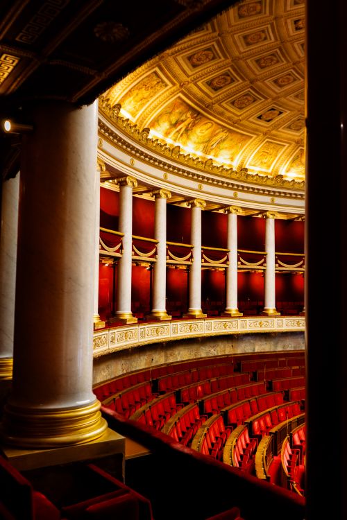 Elegant Interior of Classic Theater Auditorium · Free Stock Photo