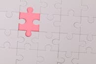 Pink Jigsaw Puzzle Piece