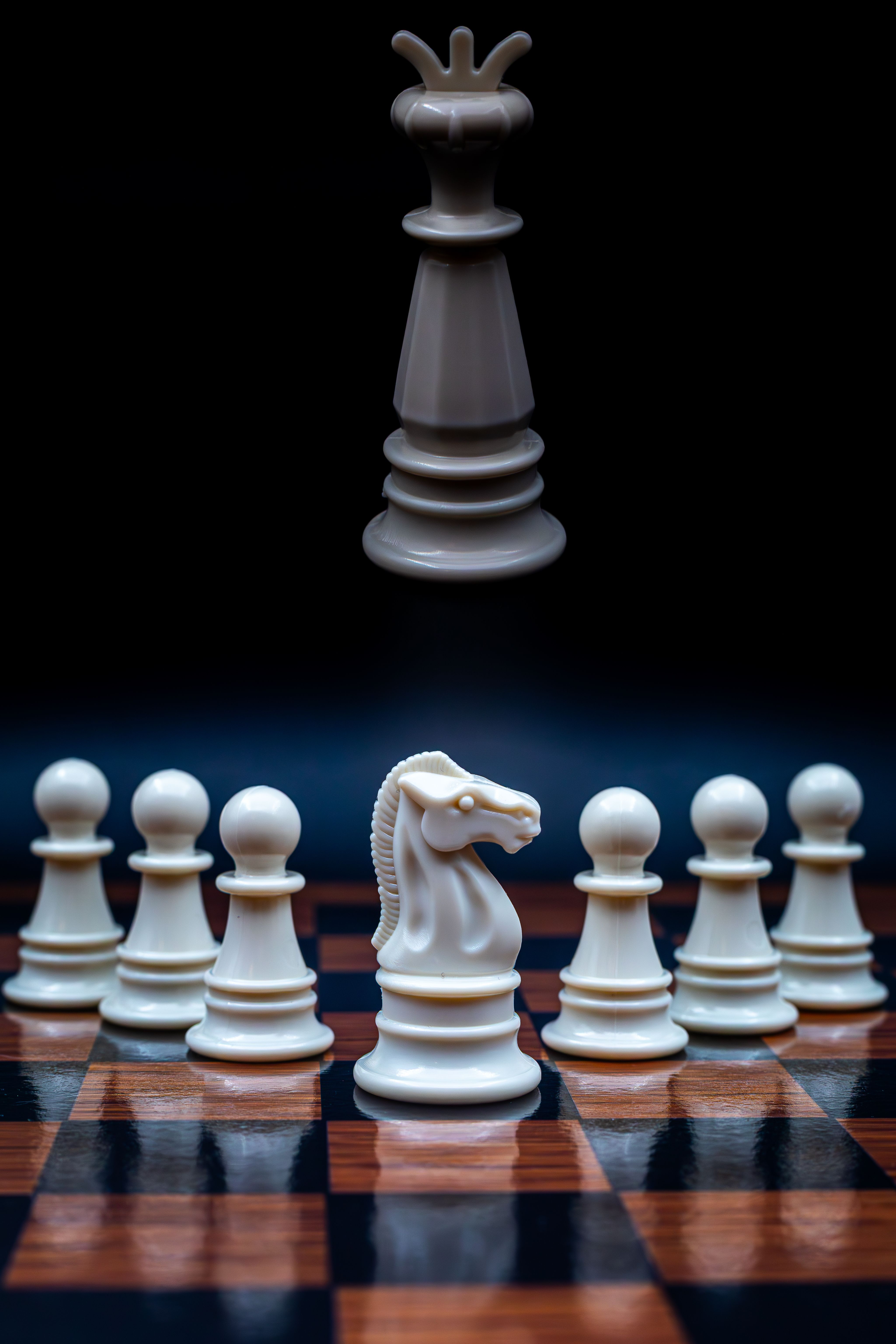 Dramatic Chess Scene with Floating King Piece · Free Stock Photo