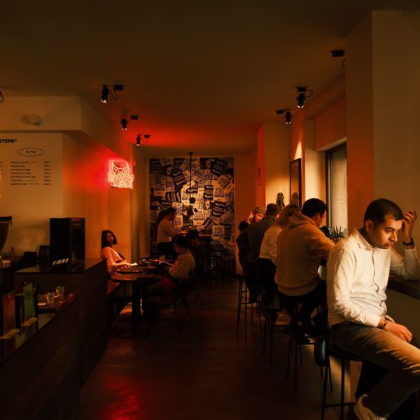 Game day atmosphere with screens