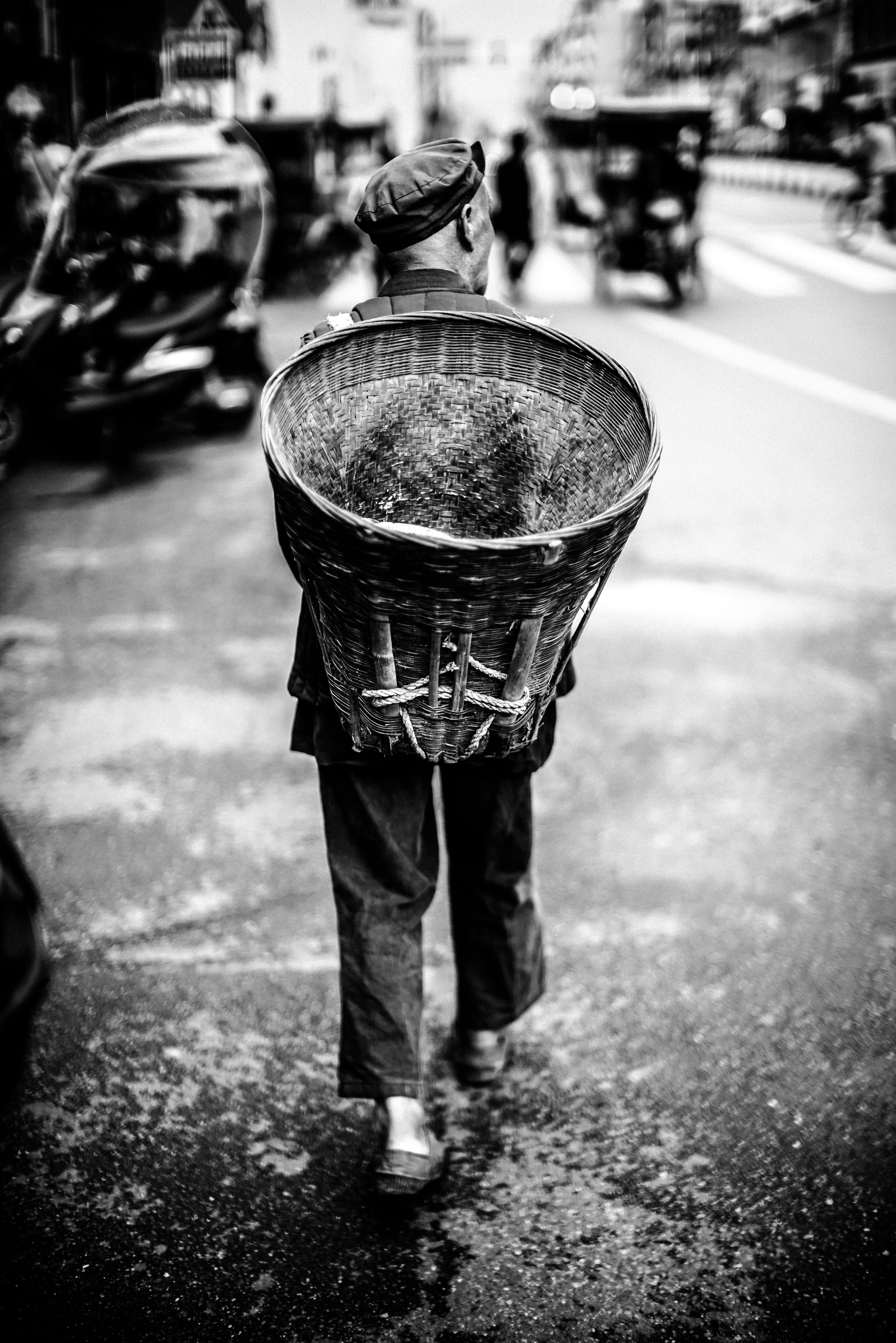 Man Carrying Basket · Free Stock Photo