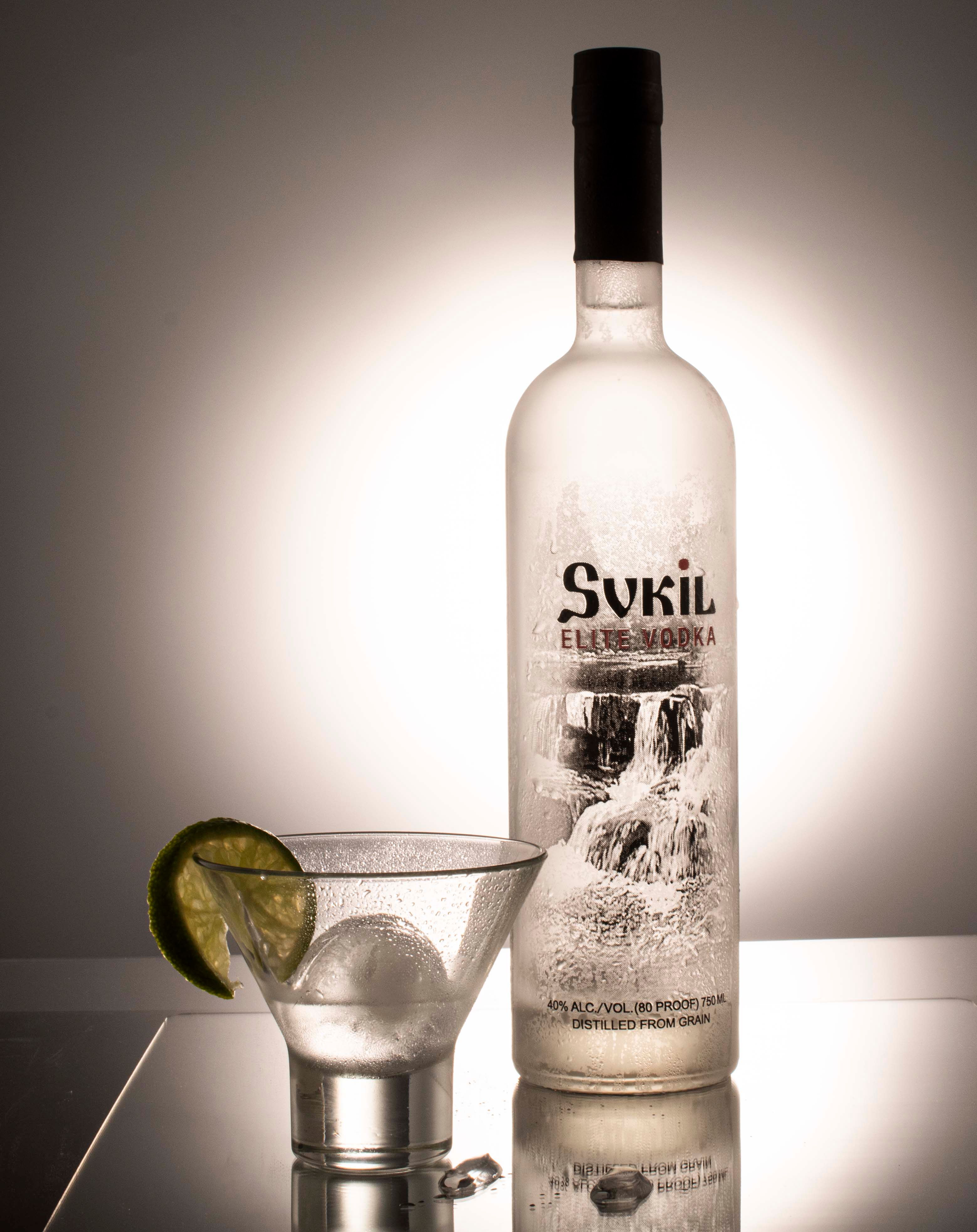 Why vodka usually does not freeze solid