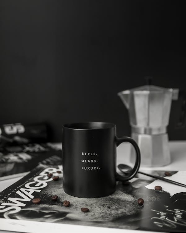 Free Black Ceramic Mug Stock Photo