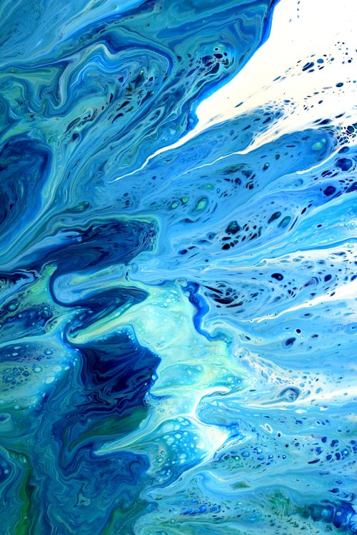 Blue Abstract Paint Patterns Vibrant Blue Abstract Paint Swirl Pattern · Free Stock Photo