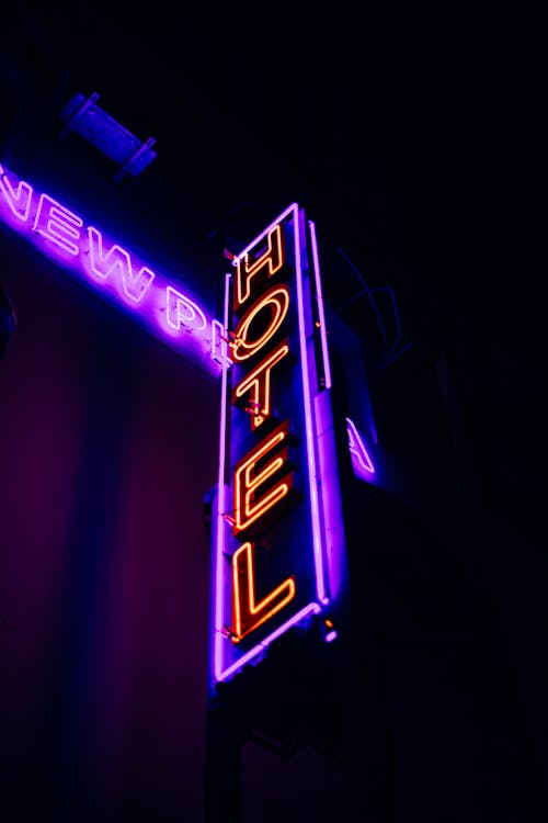 Hotel Neon Light Signage