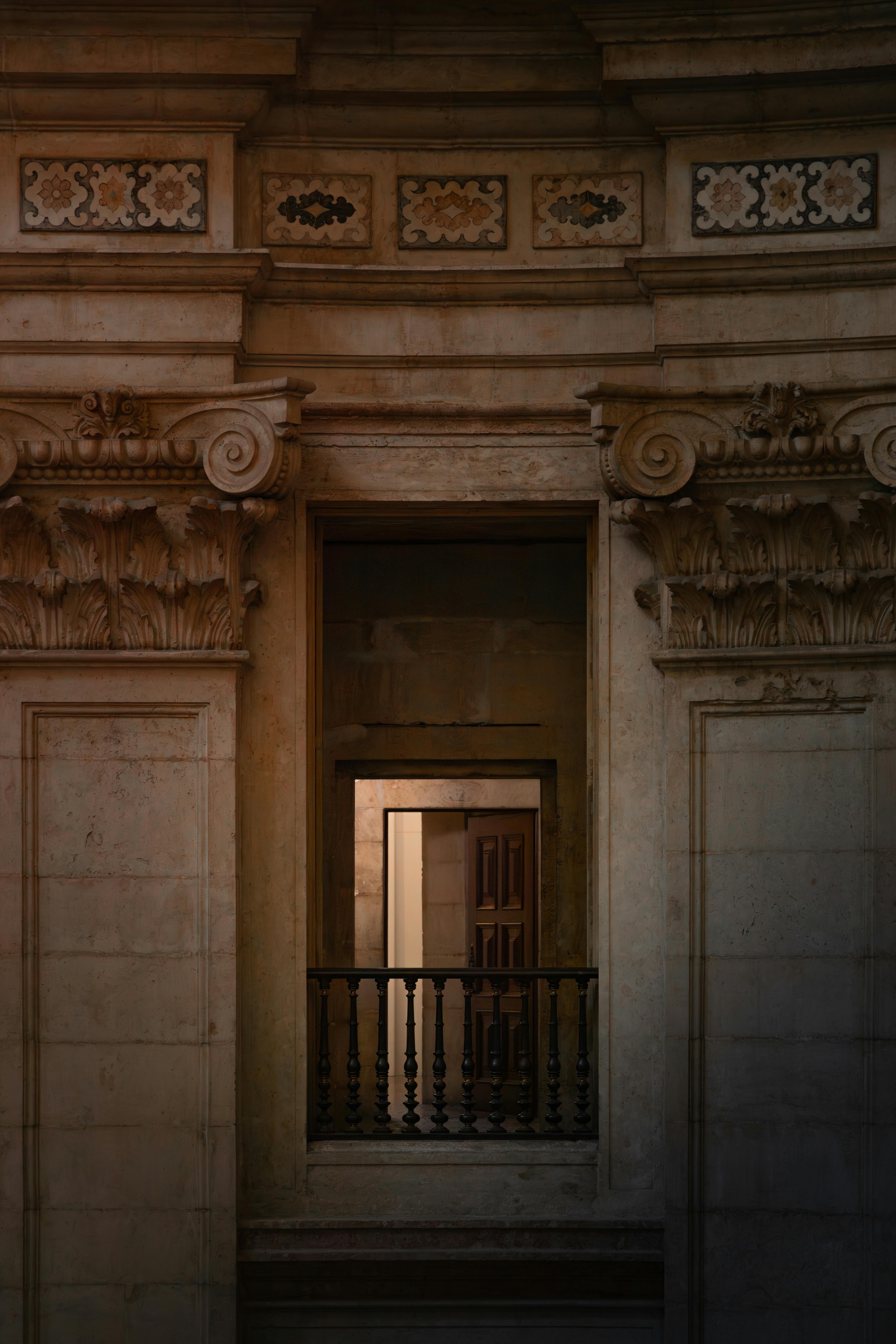 A beautifully detailed architectural facade in Lisbon, Portugal showcasing traditional craftsmanship and elegance.