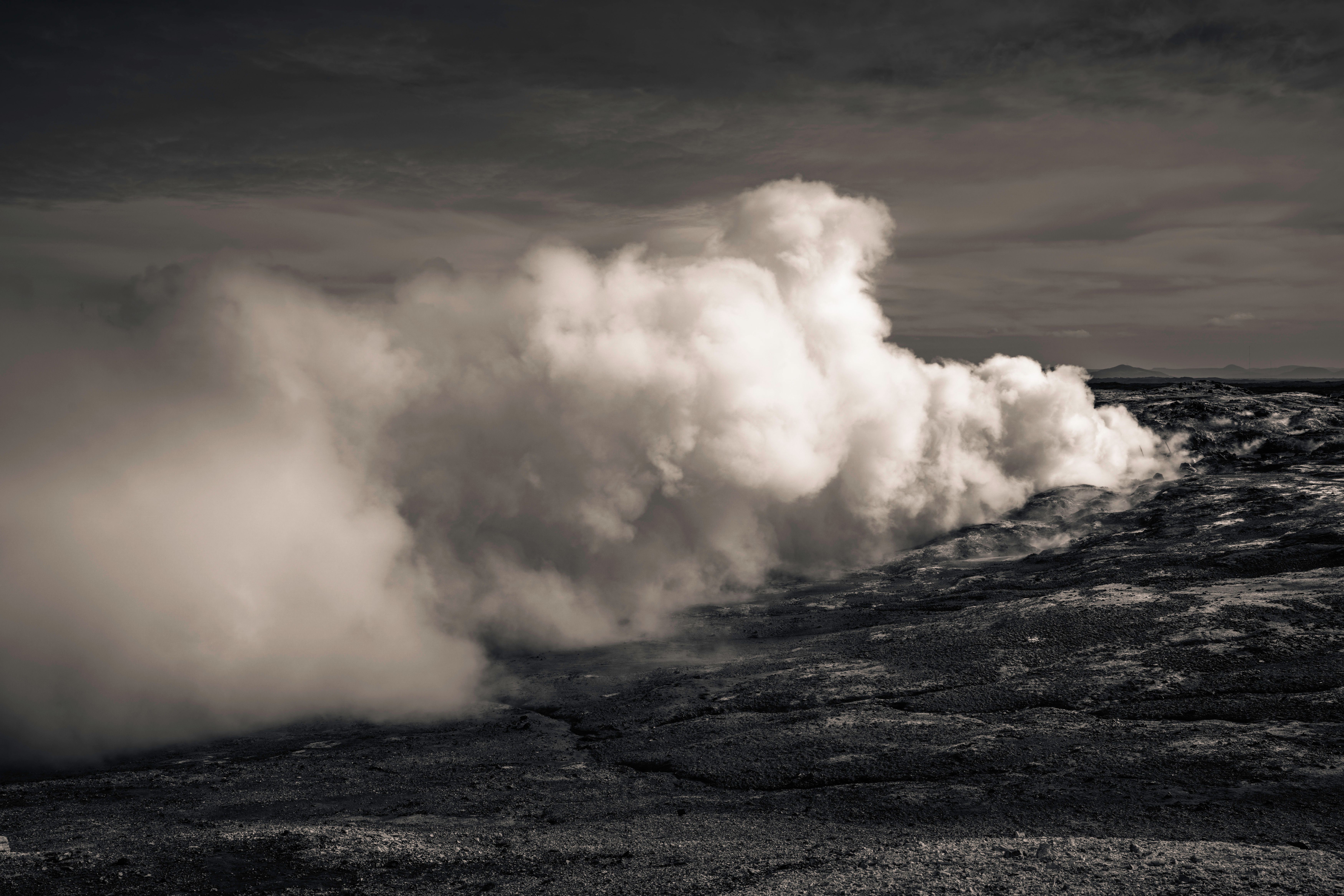 Steaming turquoise pools of Myvatn Nature Baths