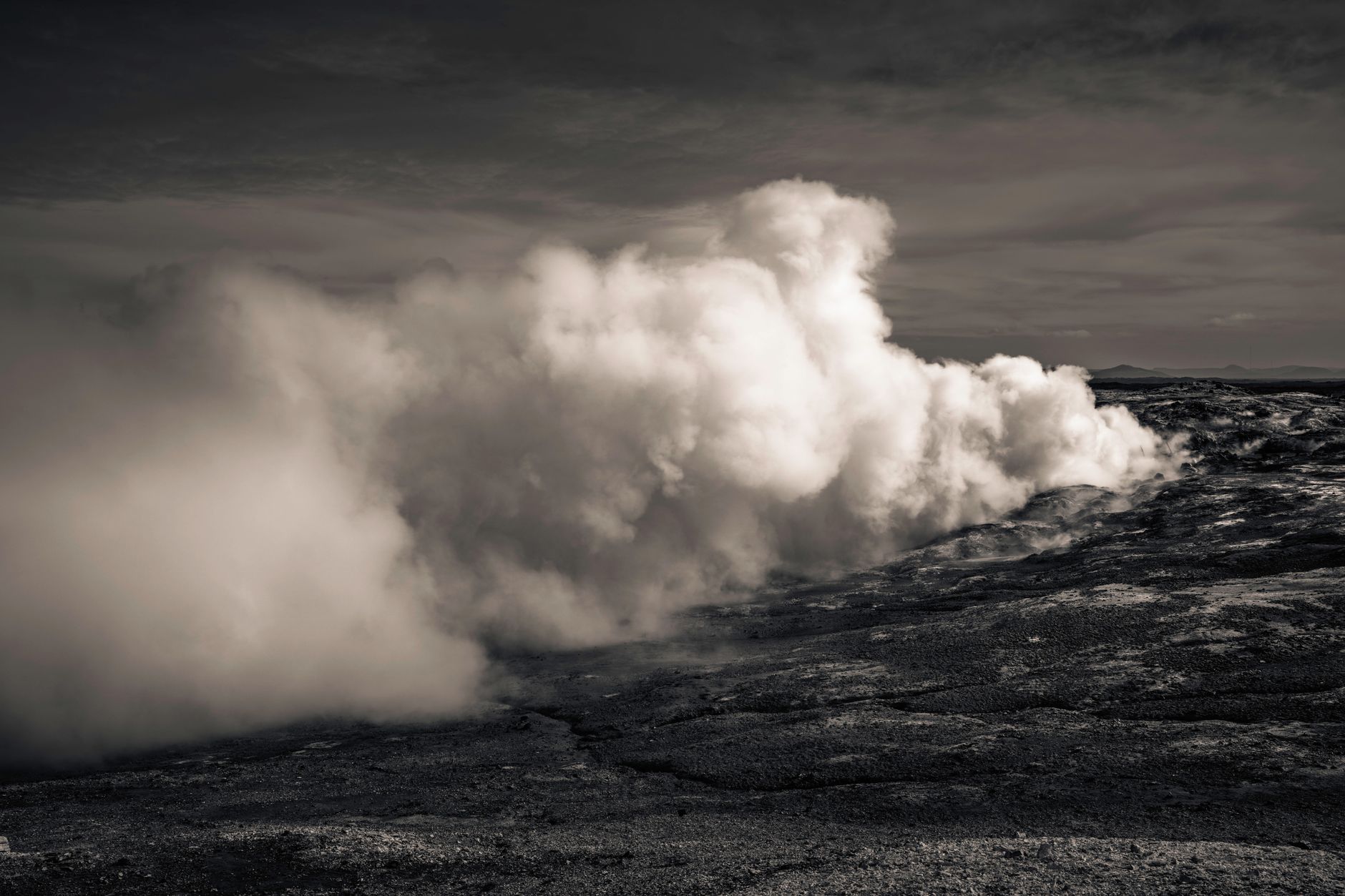 Steaming turquoise pools of Myvatn Nature Baths