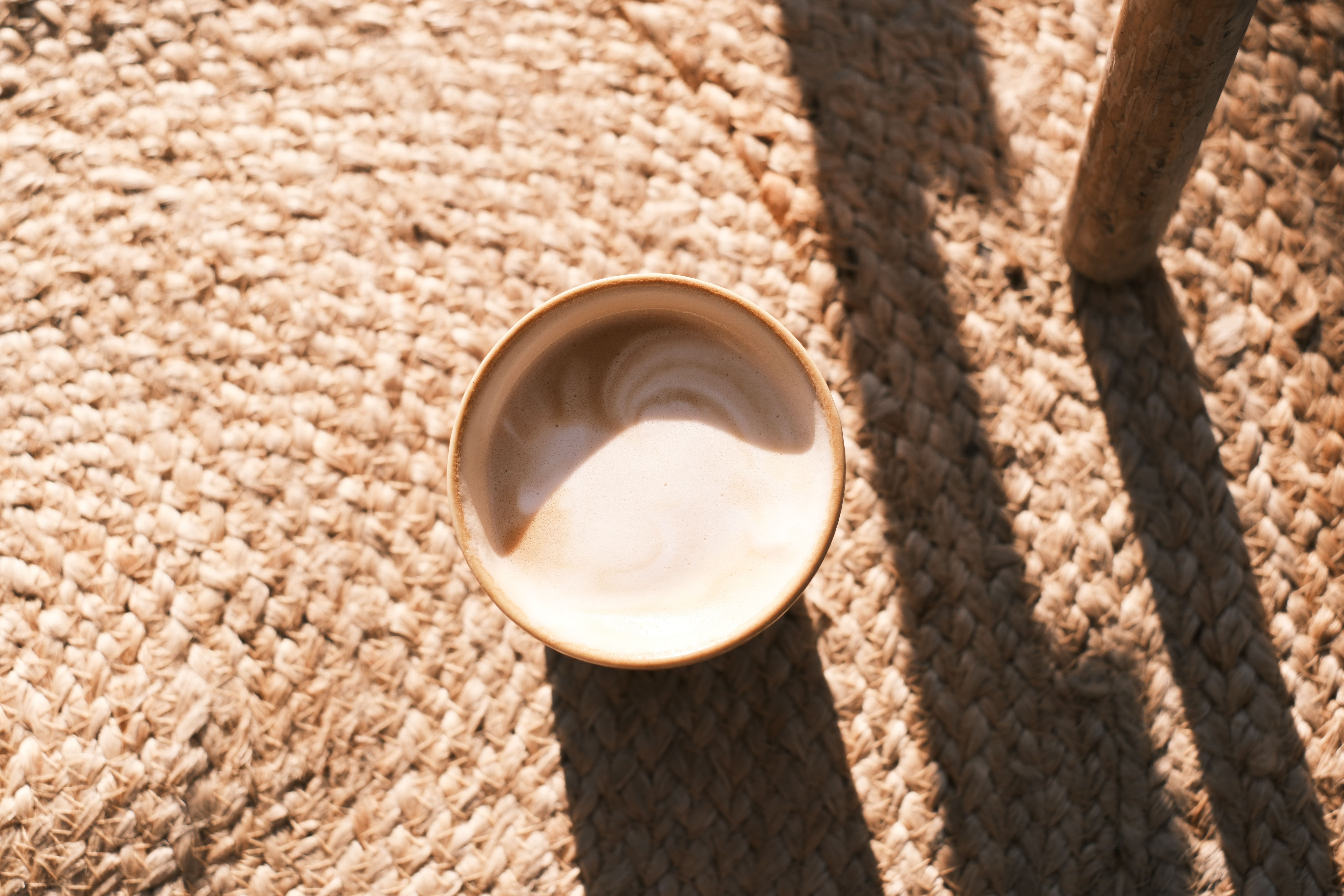 Jute manden voor een strandstijl interieur.