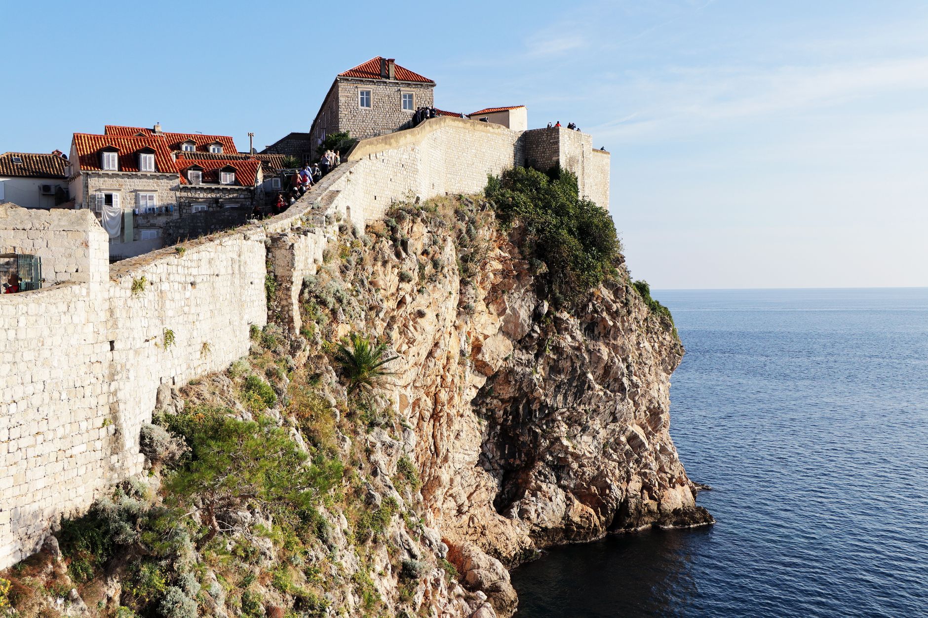 Cheap konoba lunch of grilled sardines and bread in Dubrovnik