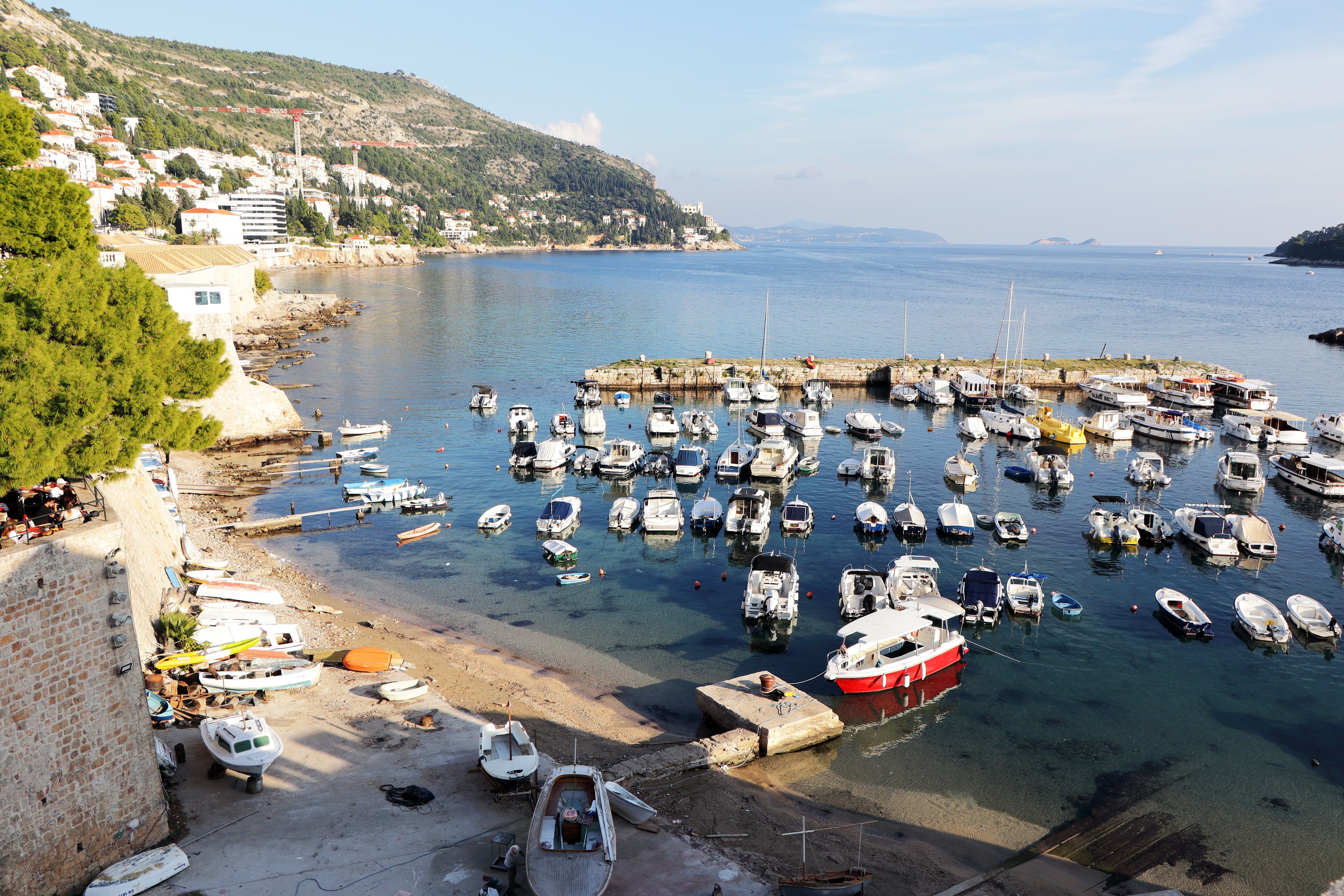 Šipanska Luka harbour with old sea captains villas