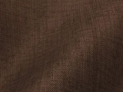 Close-up of brown fabric showcasing a detailed texture with soft waves.