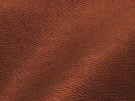 Close-up of a brown textile with a wavy texture and soft folds.