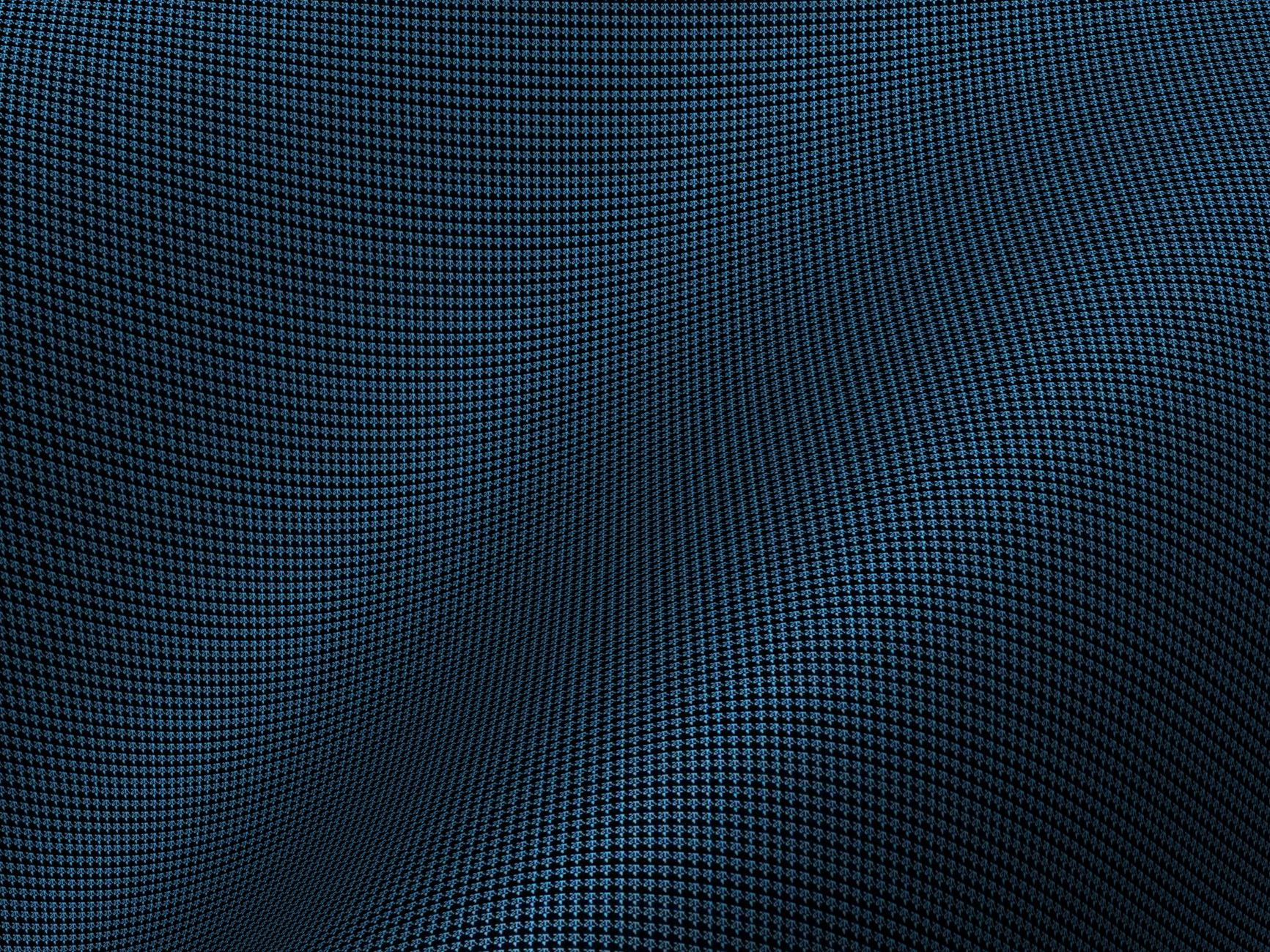 Elegant dark blue checkered fabric with flowing waves and subtle texture. Ideal for fashion or design use.