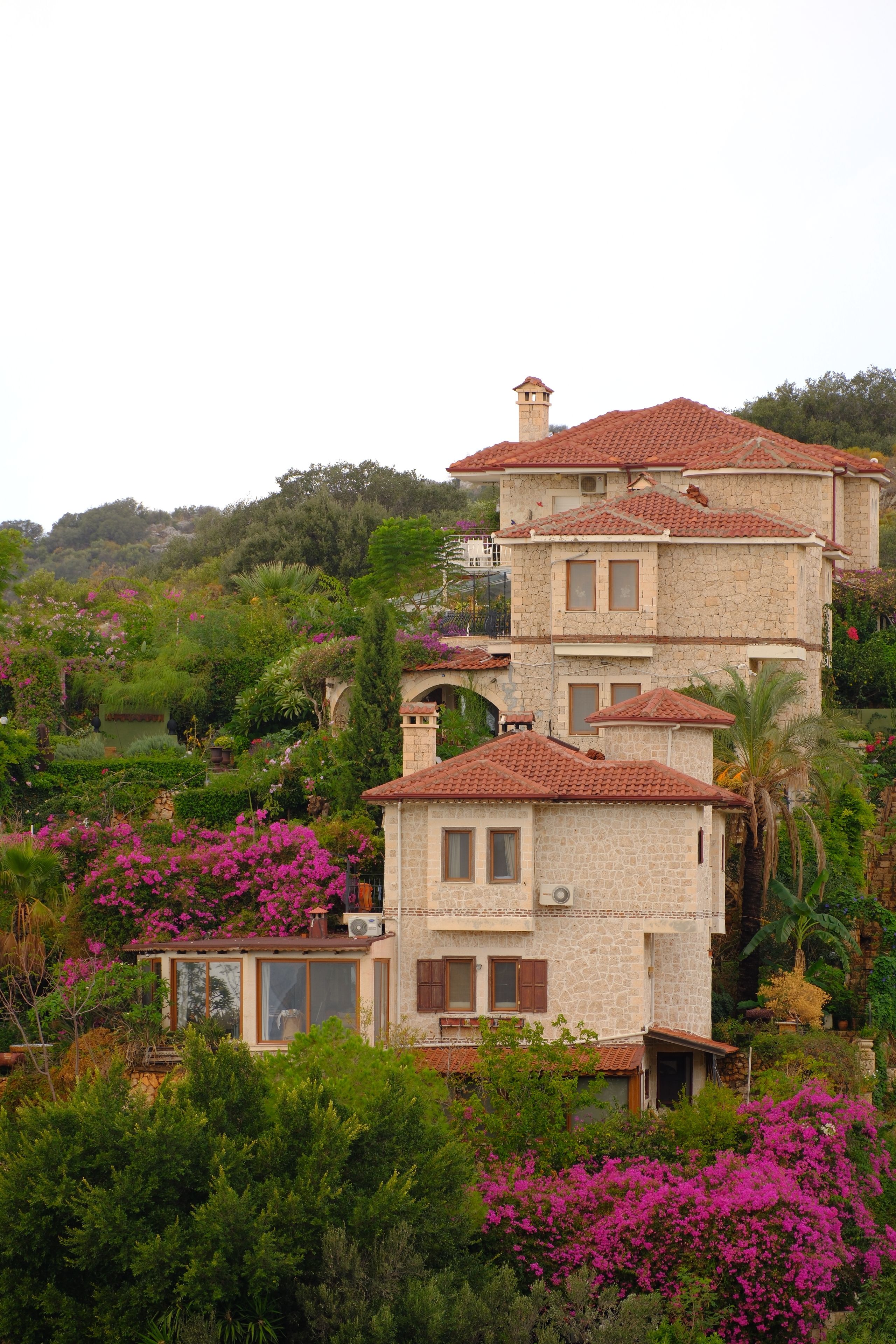 Mediterranean Style Stone Villa with Lush Gardens · Free Stock Photo