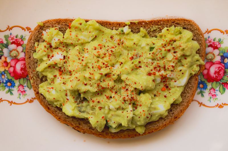 hard boiled eggs sprinkled with seasoning