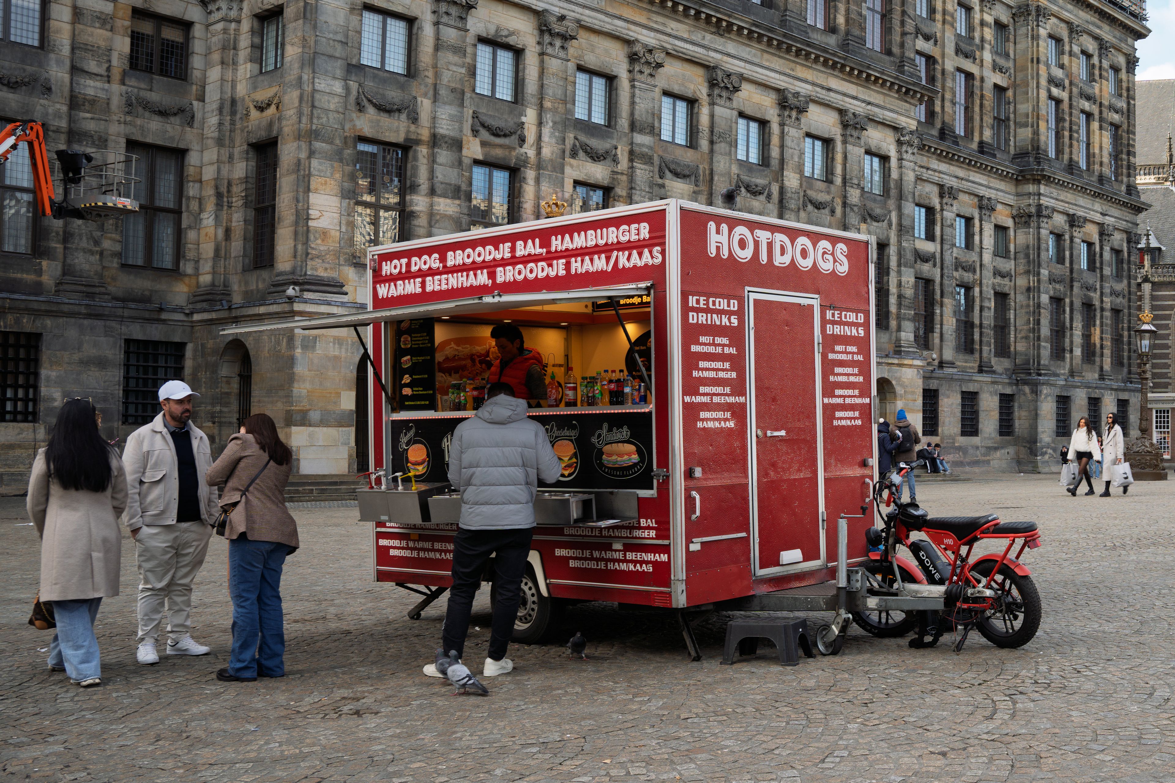 Stalls at the Albert Cuyp Market in Amsterdam's De Pijp neighborhood