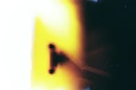 Abstract Blurred Yellow and Black Art Composition