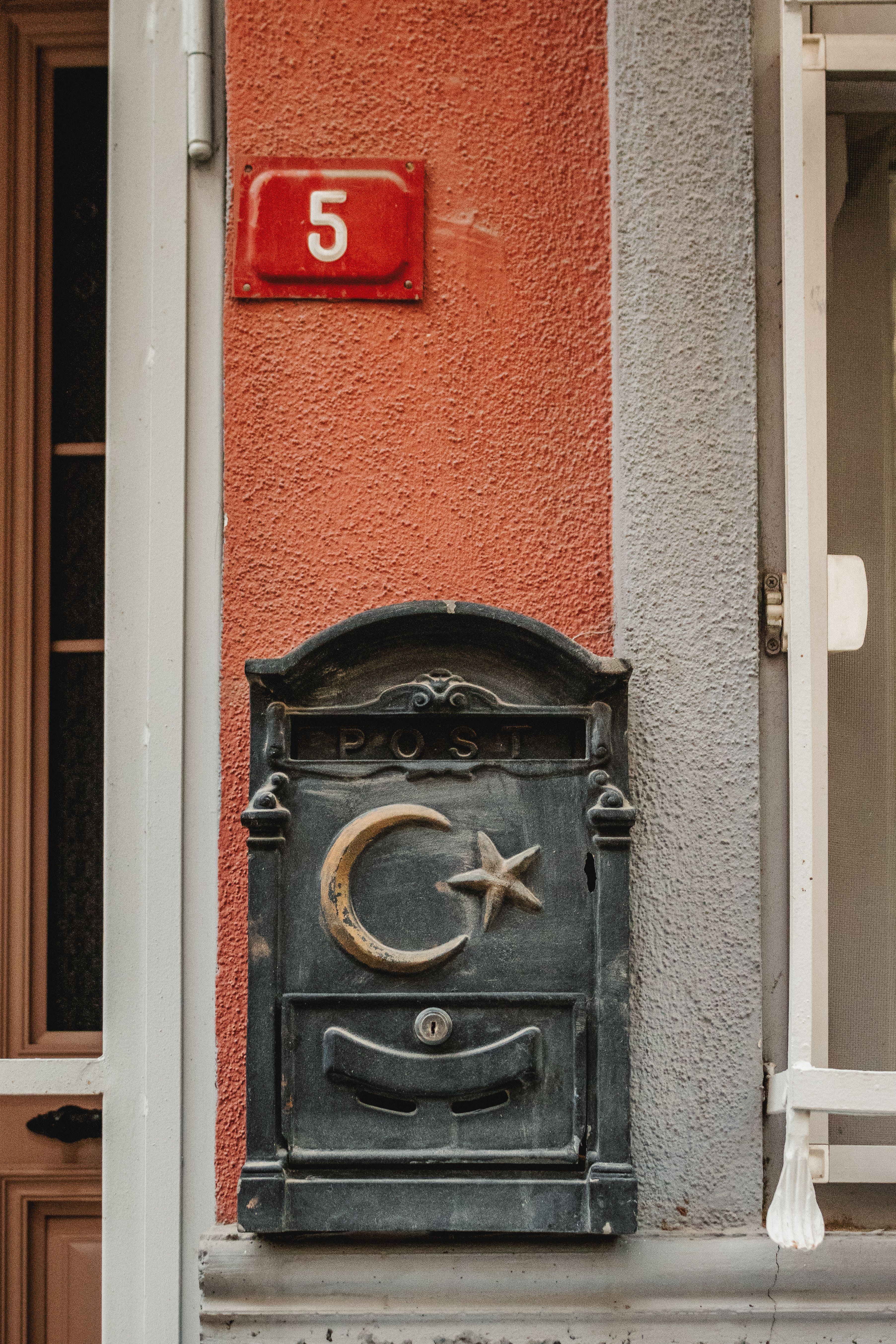 Vintage Turkish Mailbox on Rustic Wall · Free Stock Photo