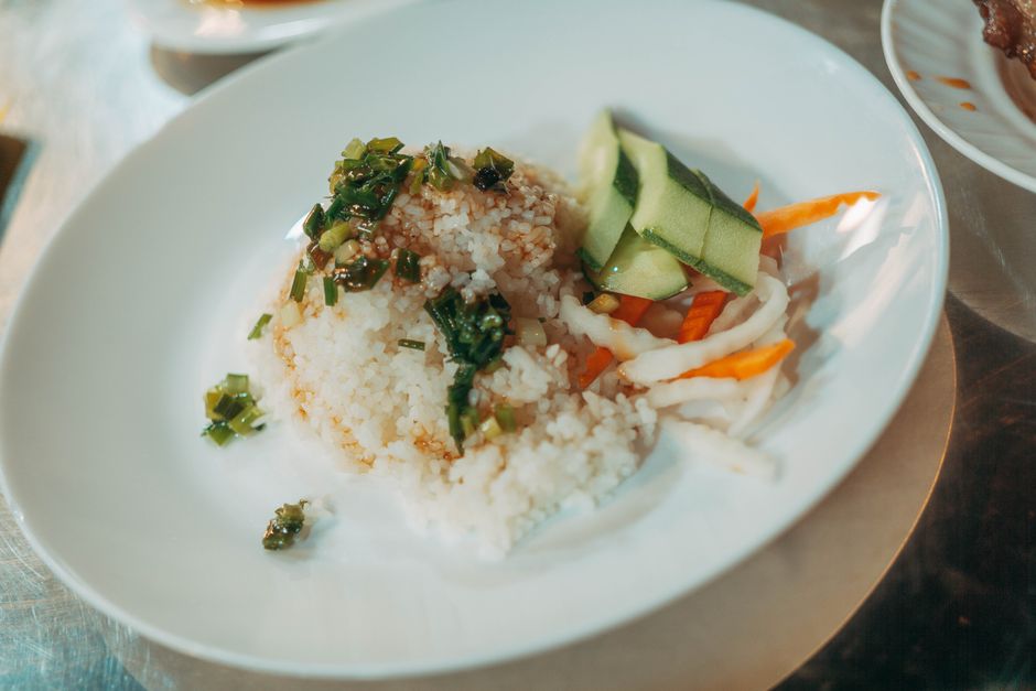 White Rice & Ayamase