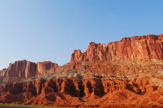 The red cliffs of the Waterpocket Fold, Capitol Reef National Park