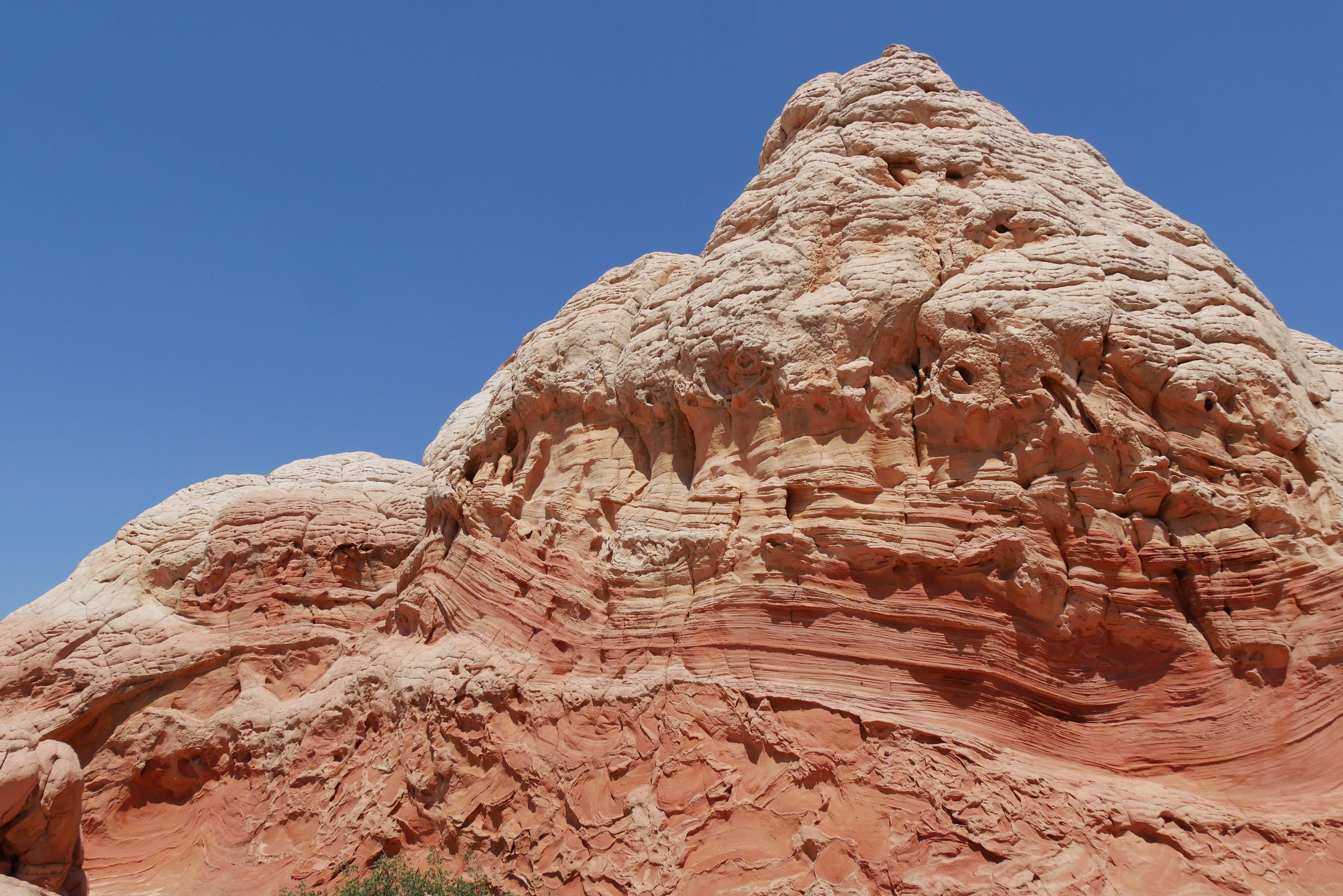 Striking Red Rock Formation Against Clear Blue Sky · Free Stock Photo
