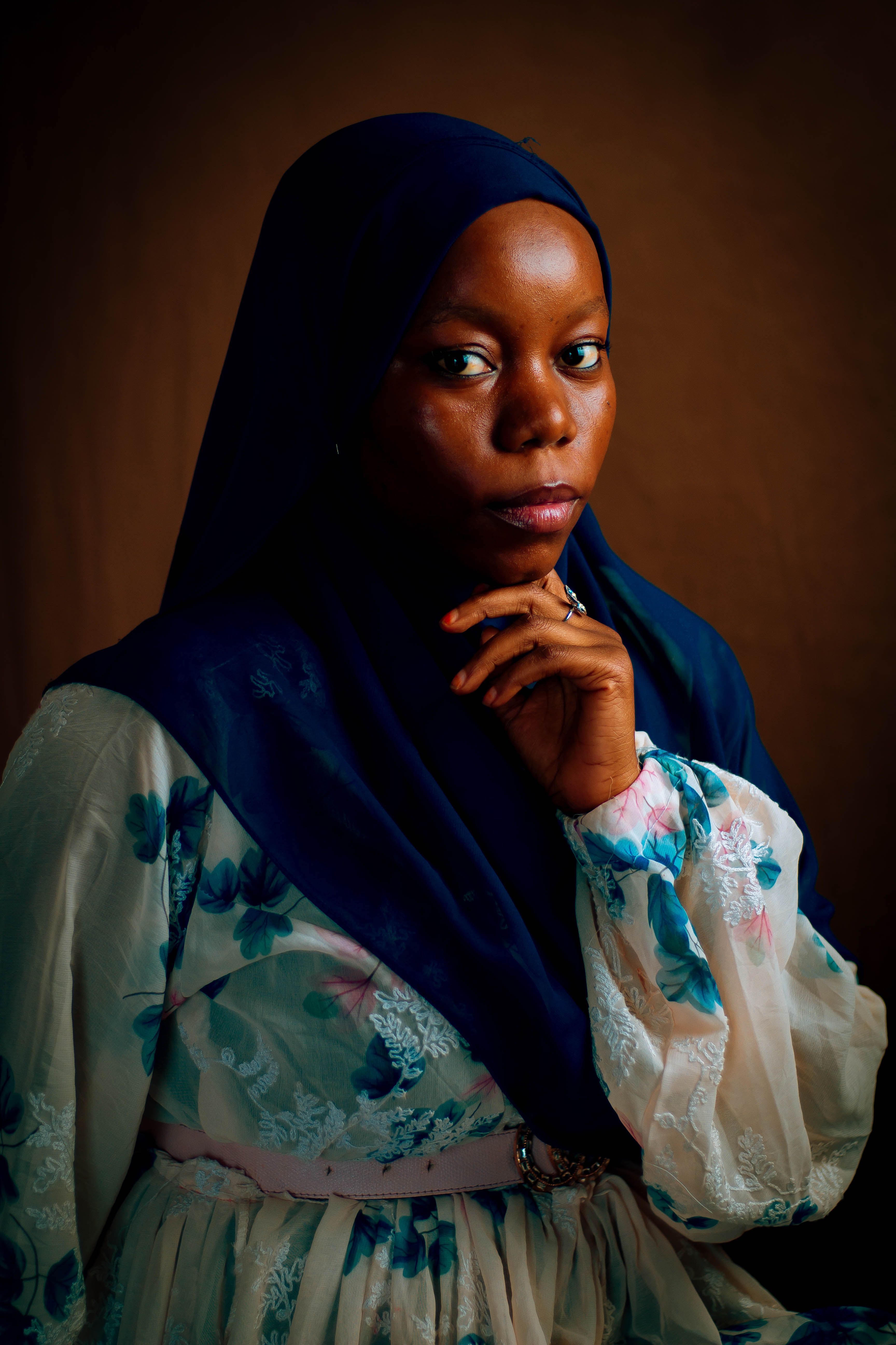 Portrait of a Woman in Traditional Hijab · Free Stock Photo