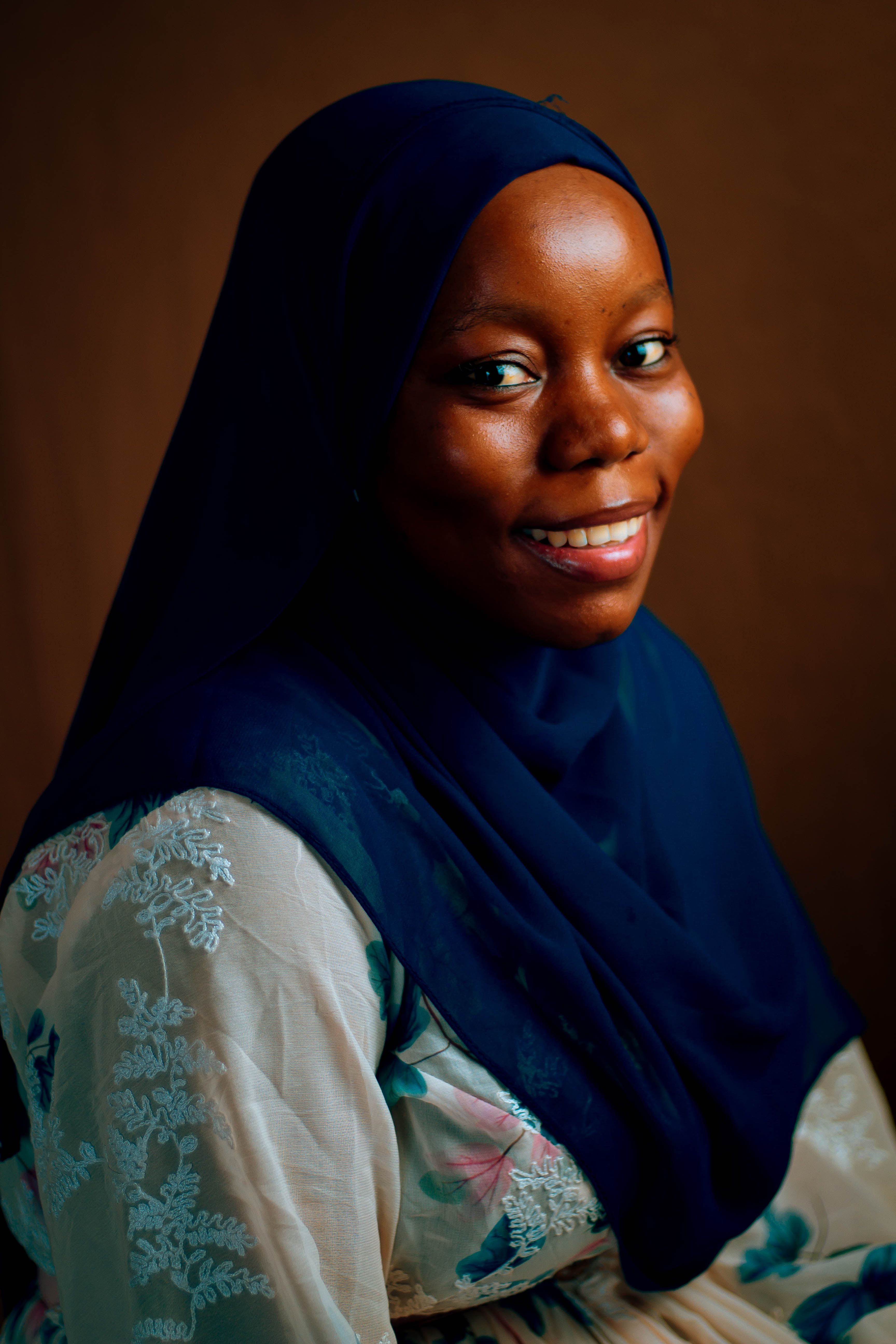 Smiling Woman Wearing a Hijab Portrait · Free Stock Photo