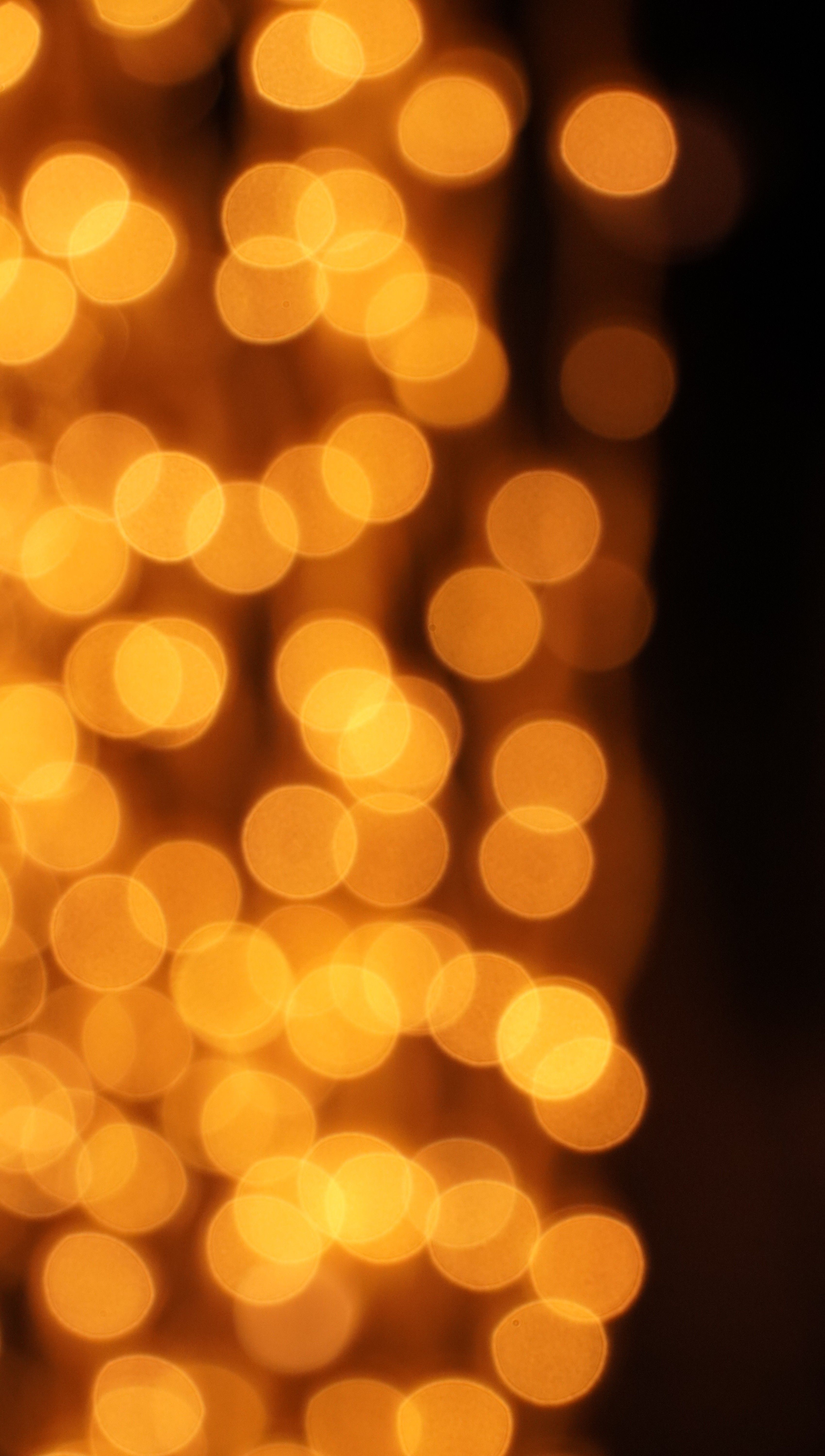 Golden Bokeh Lights Abstract Background · Free Stock Photo