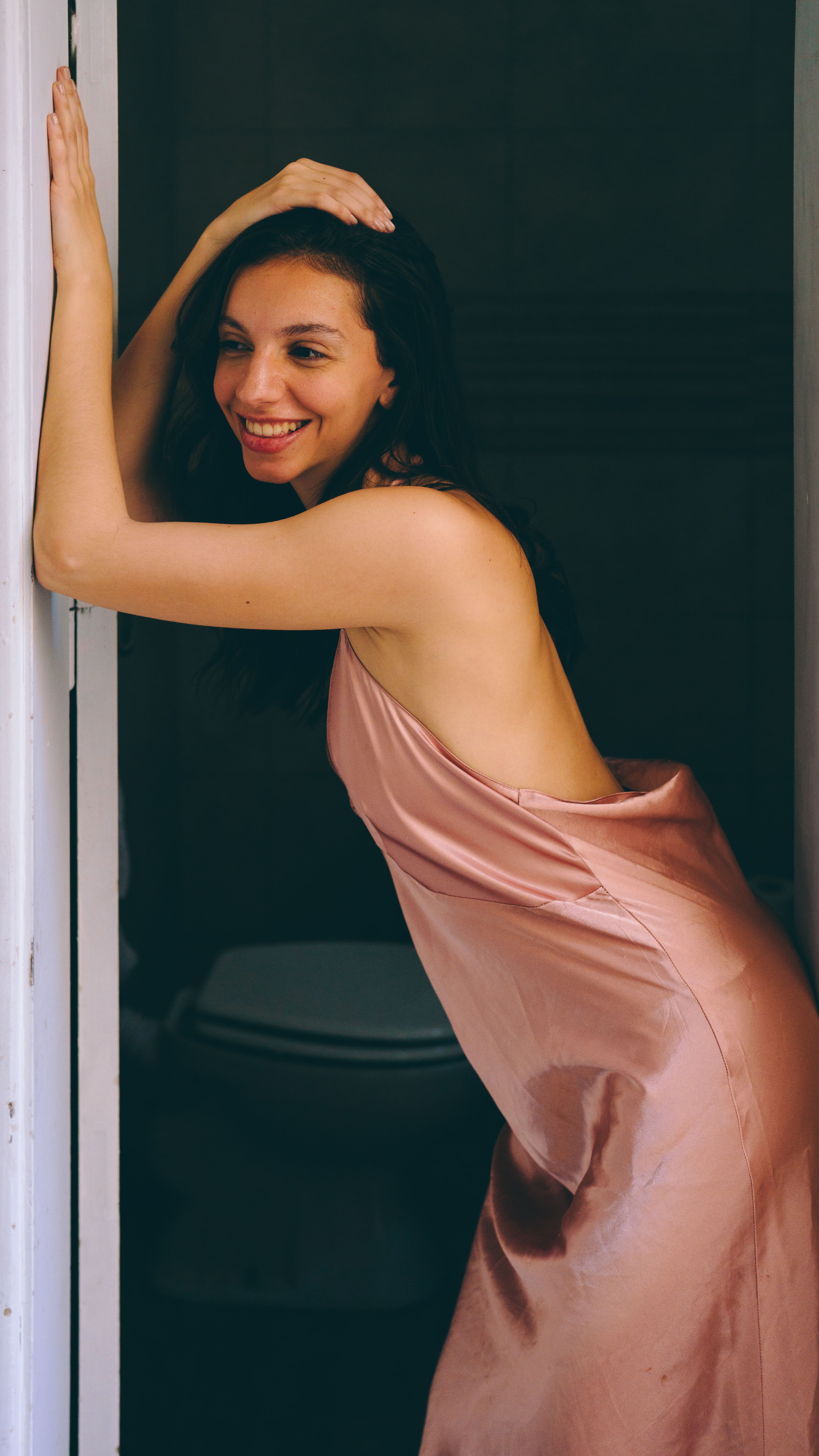 Robe en satin
