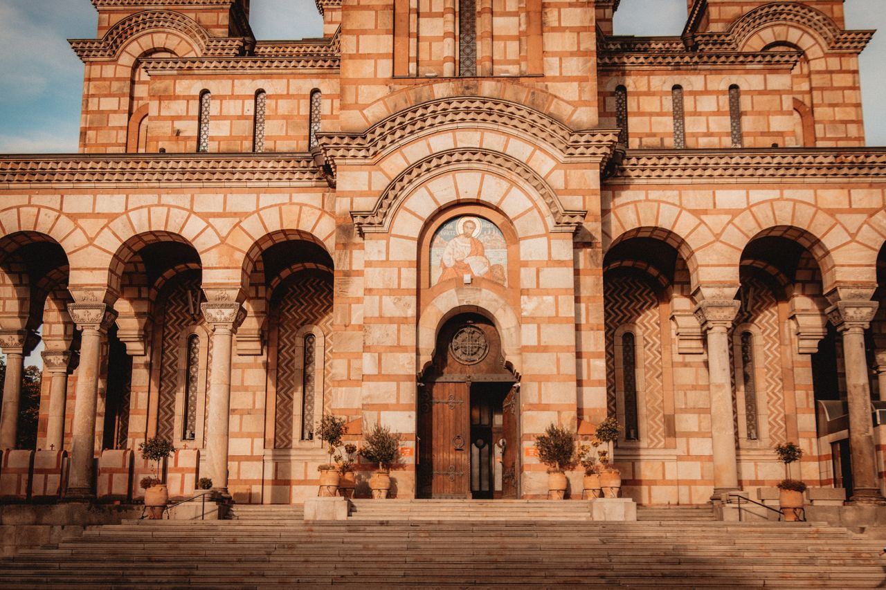 front view of the saint mark s church showcasing its architectural bea