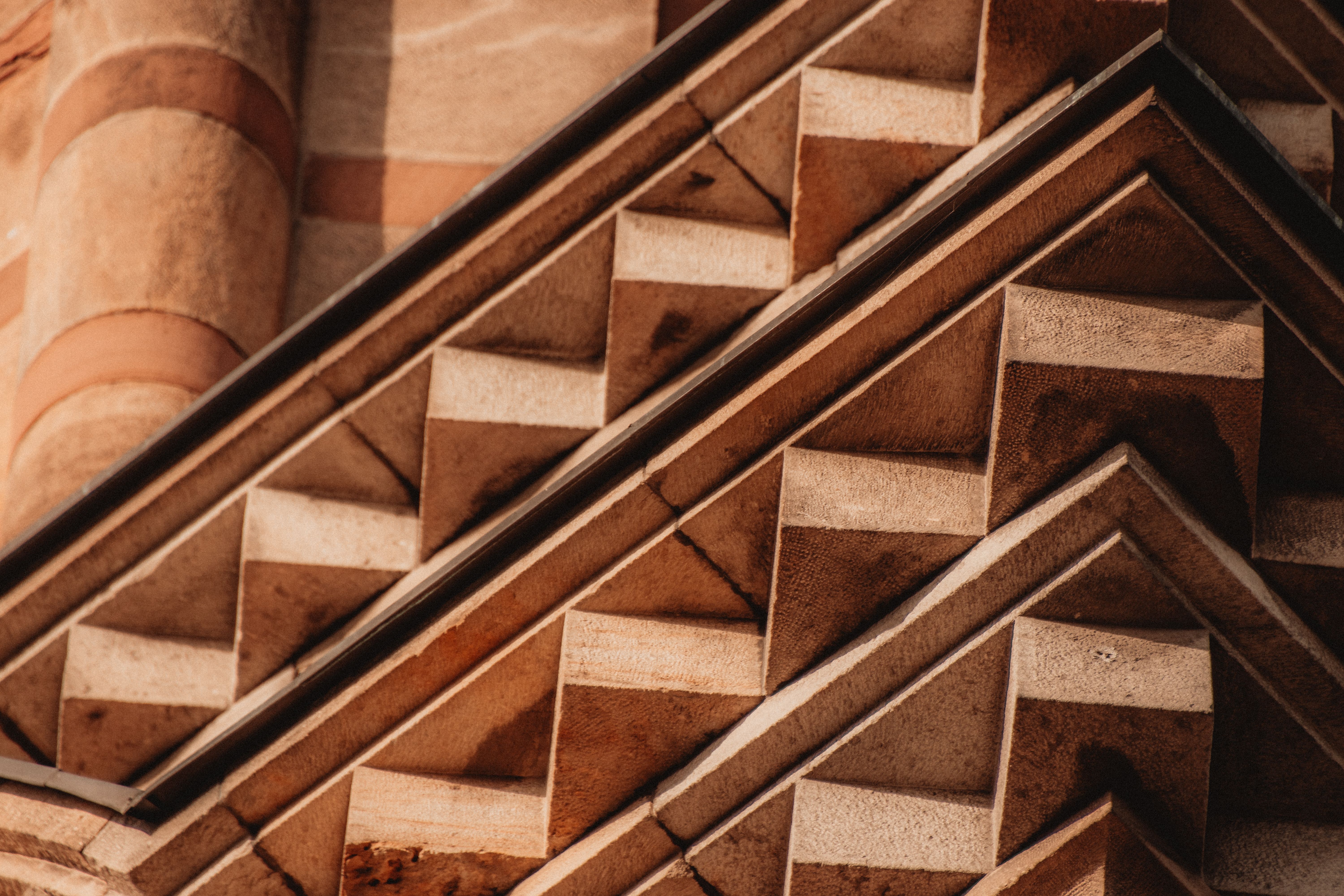 Exterior detail of a historic building