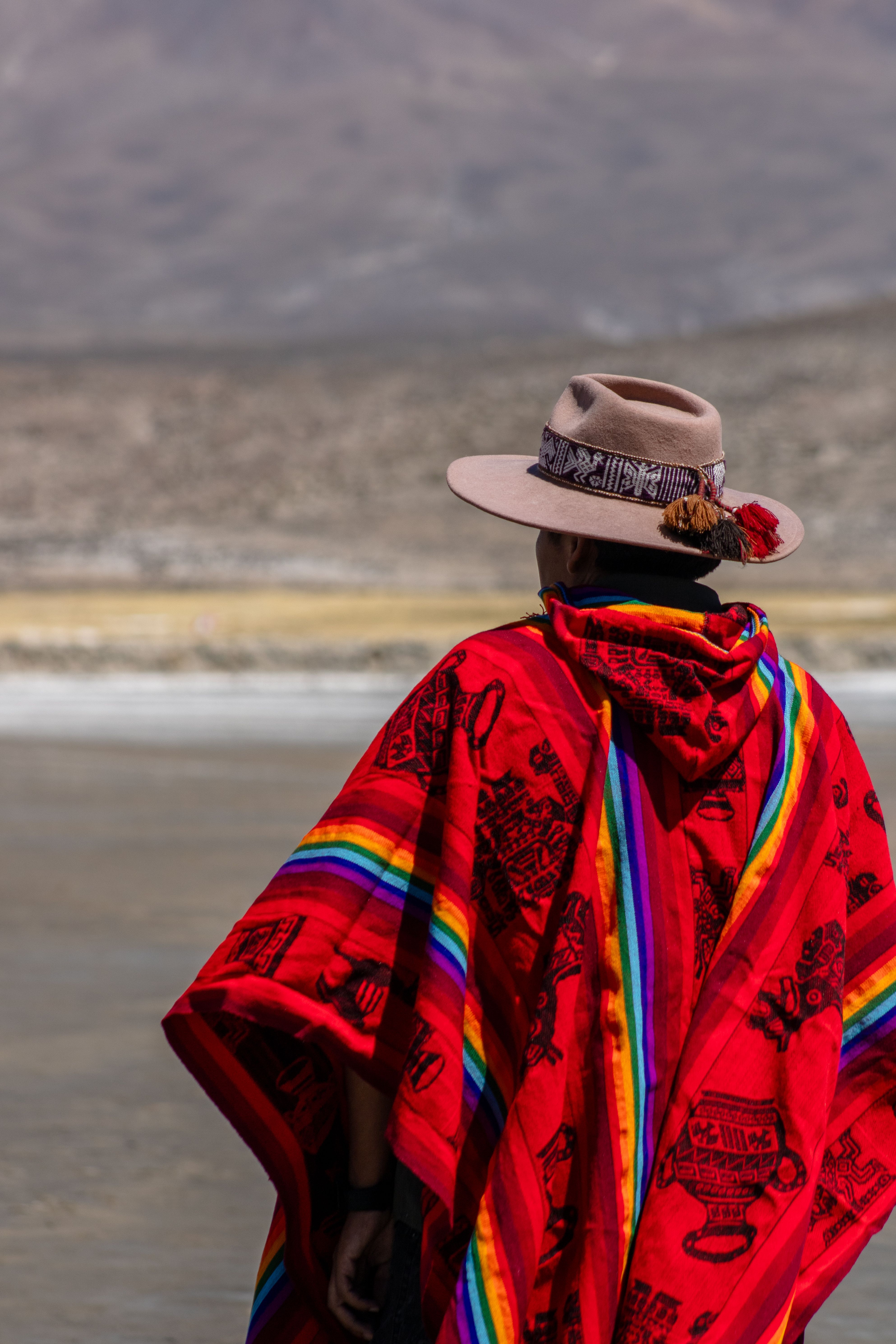 Traditional Andean Poncho in Arequipa's Mountains · Free Stock Photo