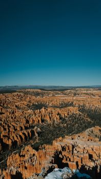 Explore the breathtaking vistas of Bryce Canyon's red rock formations in Utah.