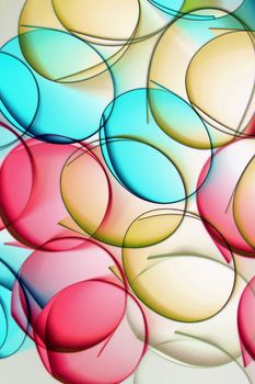 Vibrant abstract art with overlapping colorful circles creating a playful and modern design.