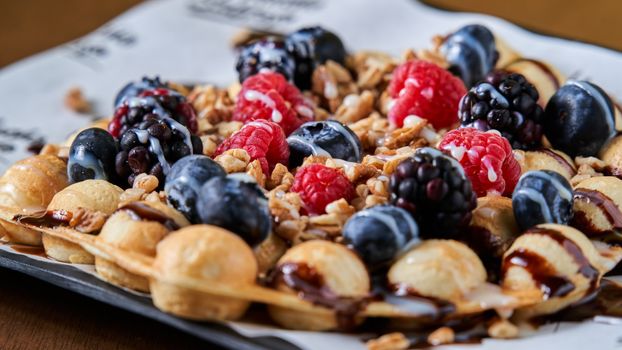 Blueberry Bubbles Blueberry Bubbles Flavored Waffles