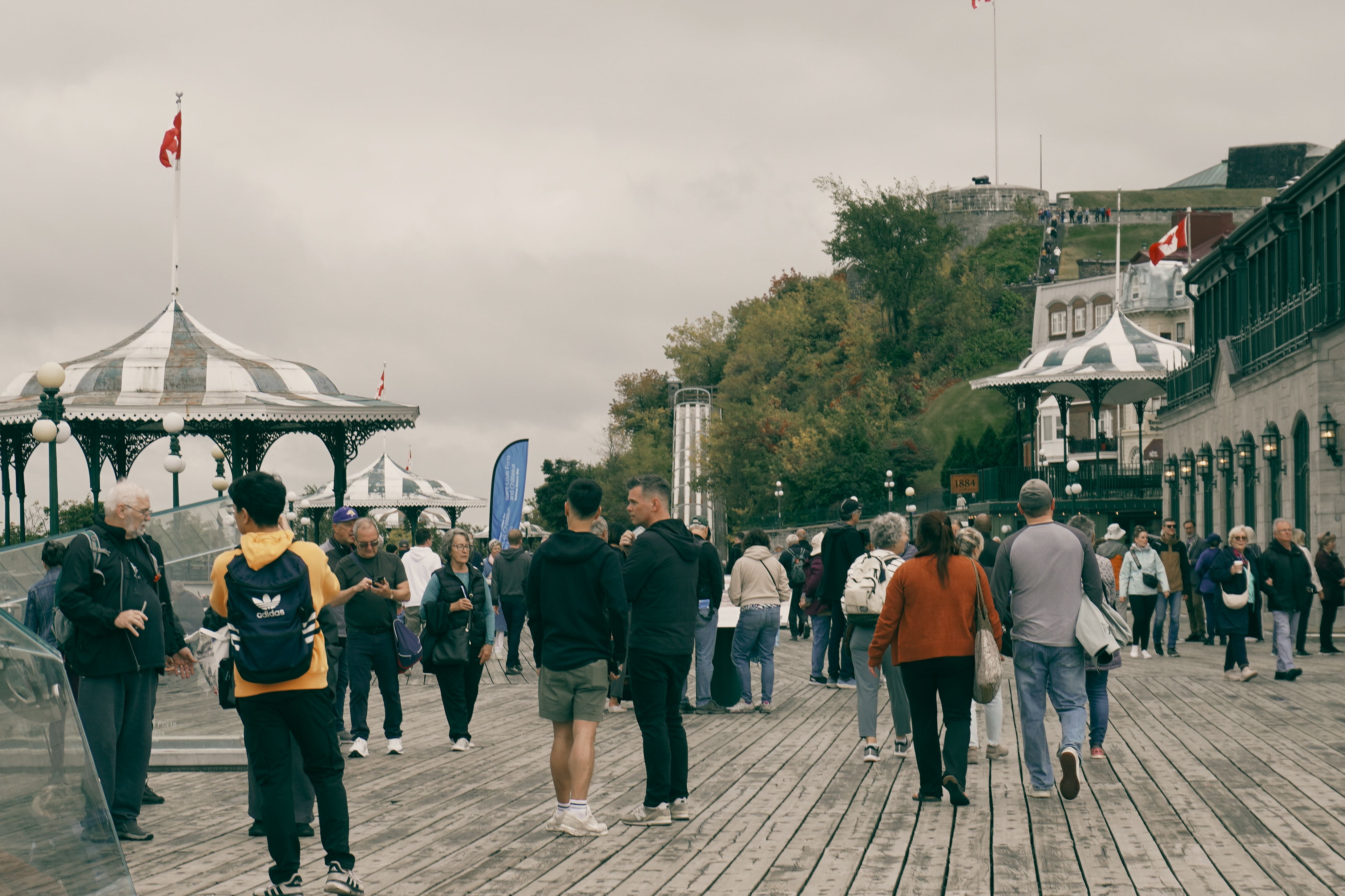 Lively Boardwalk Scene in Québec City · Free Stock Photo