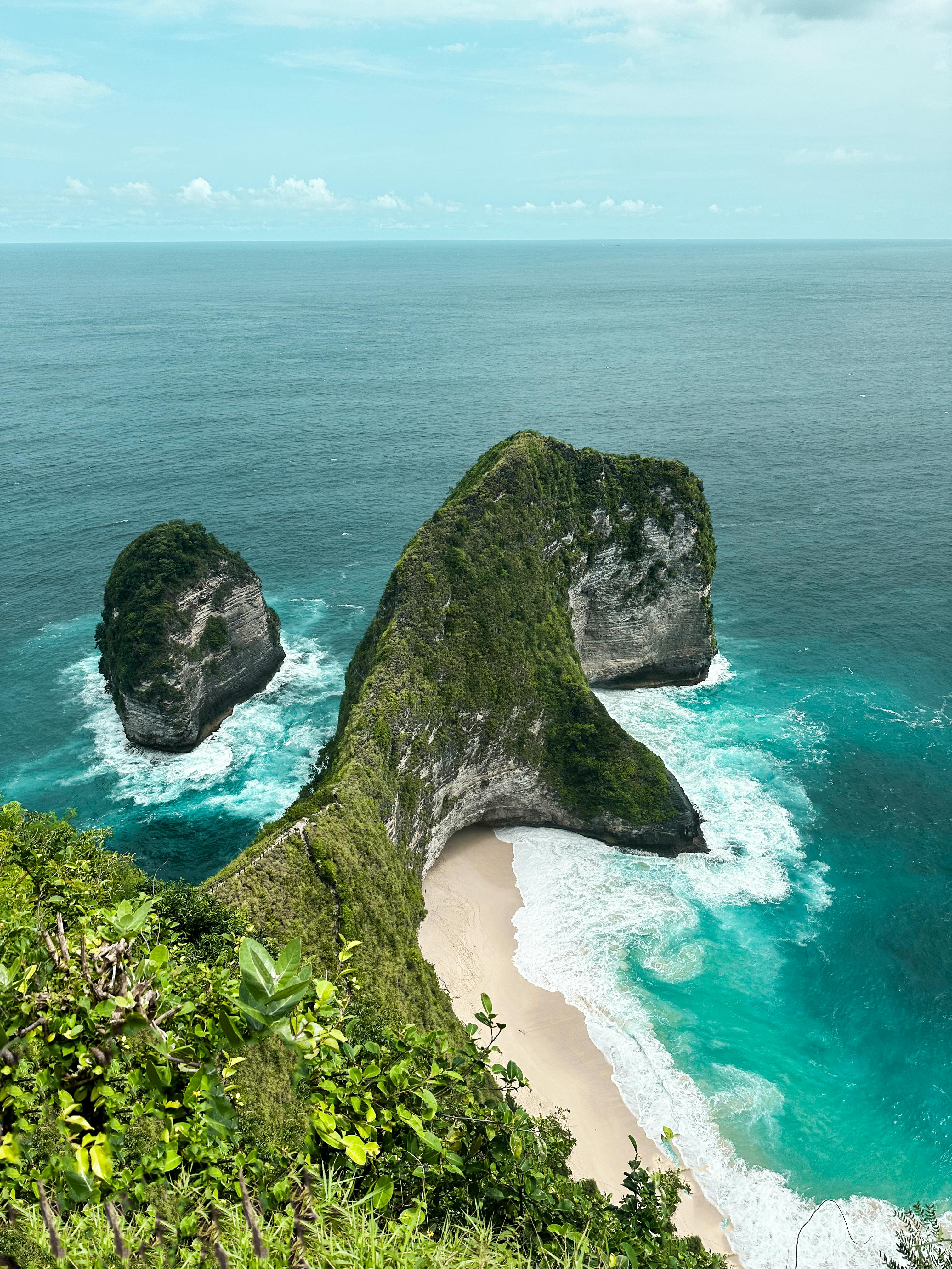 Free stock photo of active travel, adventure travel, aerial ocean Stock Photo