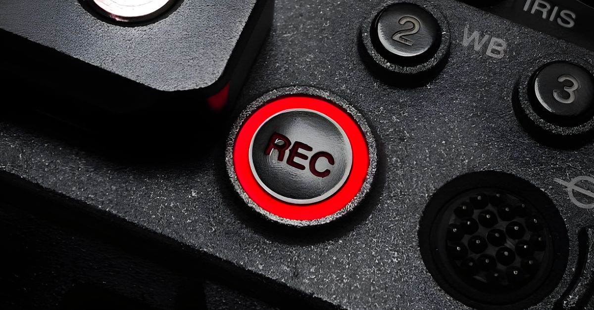 Camera Rec Red Close-up of a Camera REC Button in Low Light · Free Stock Photo