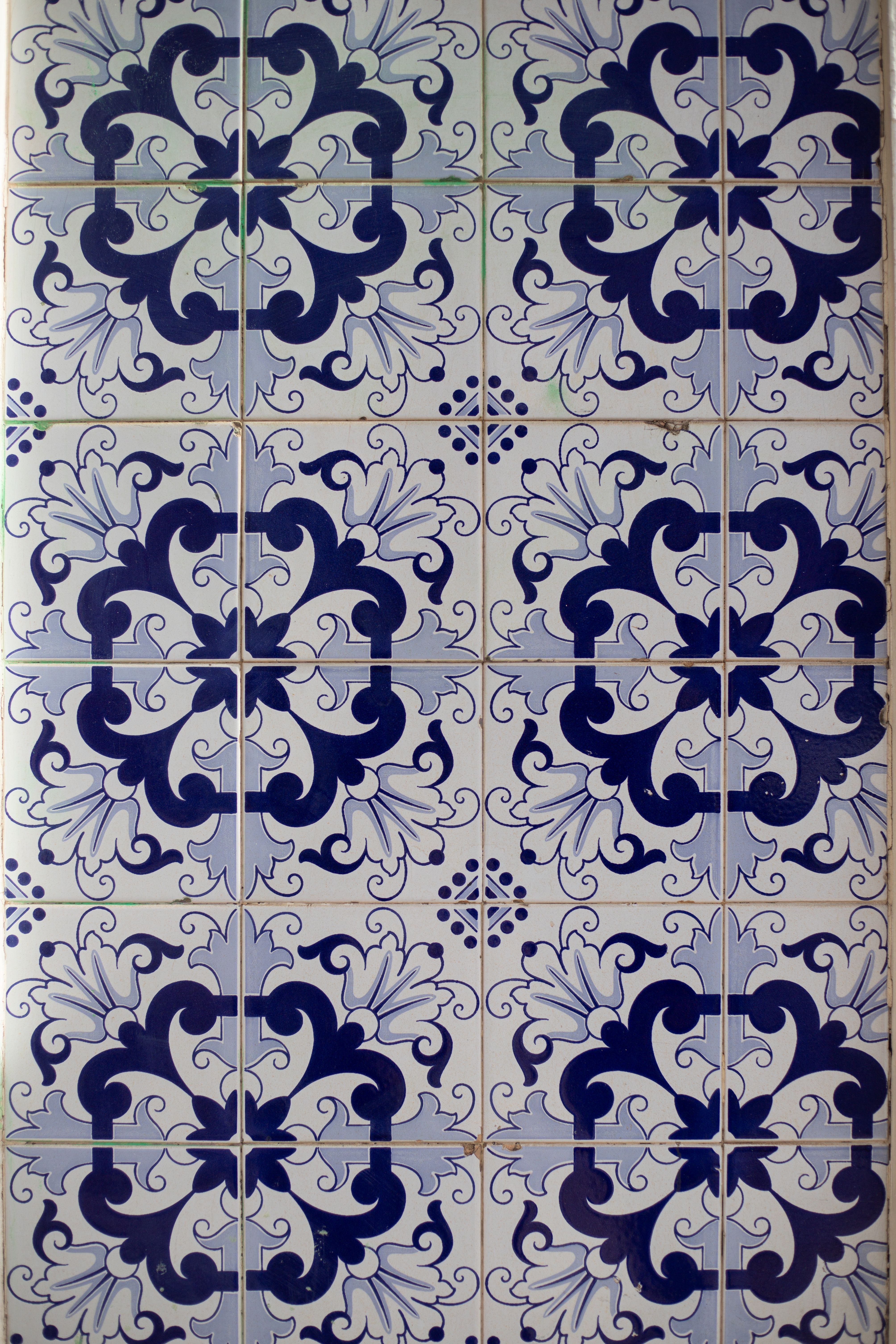 Traditional Portuguese Azulejos Tiles Pattern · Free Stock Photo