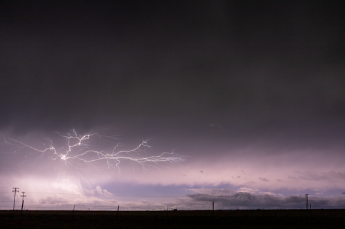 Free Long exposure of a lightning storm in Ephangweni, South Africa at night. Stock Photo