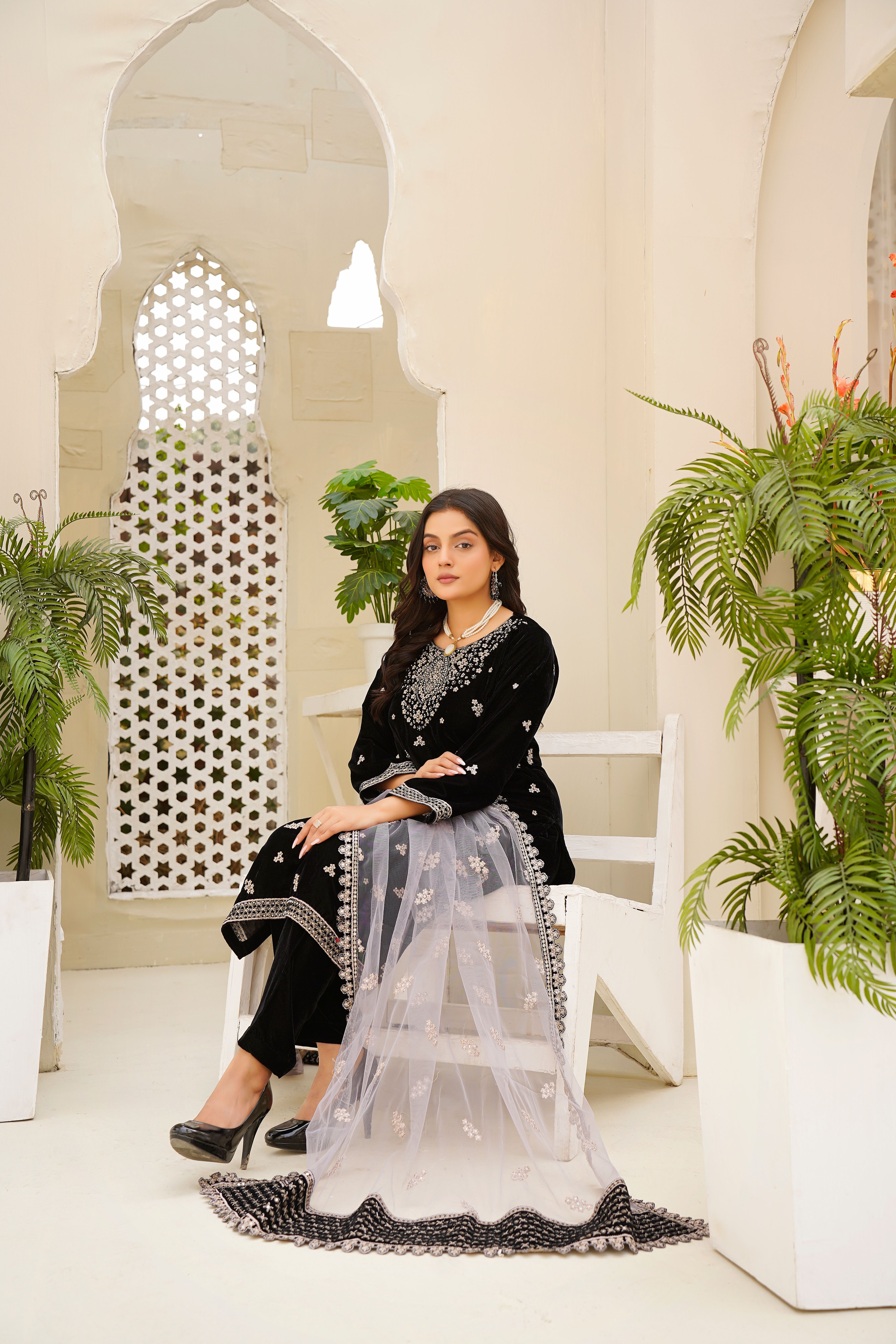 Elegant Traditional Dress Sits Gracefully Architectural
