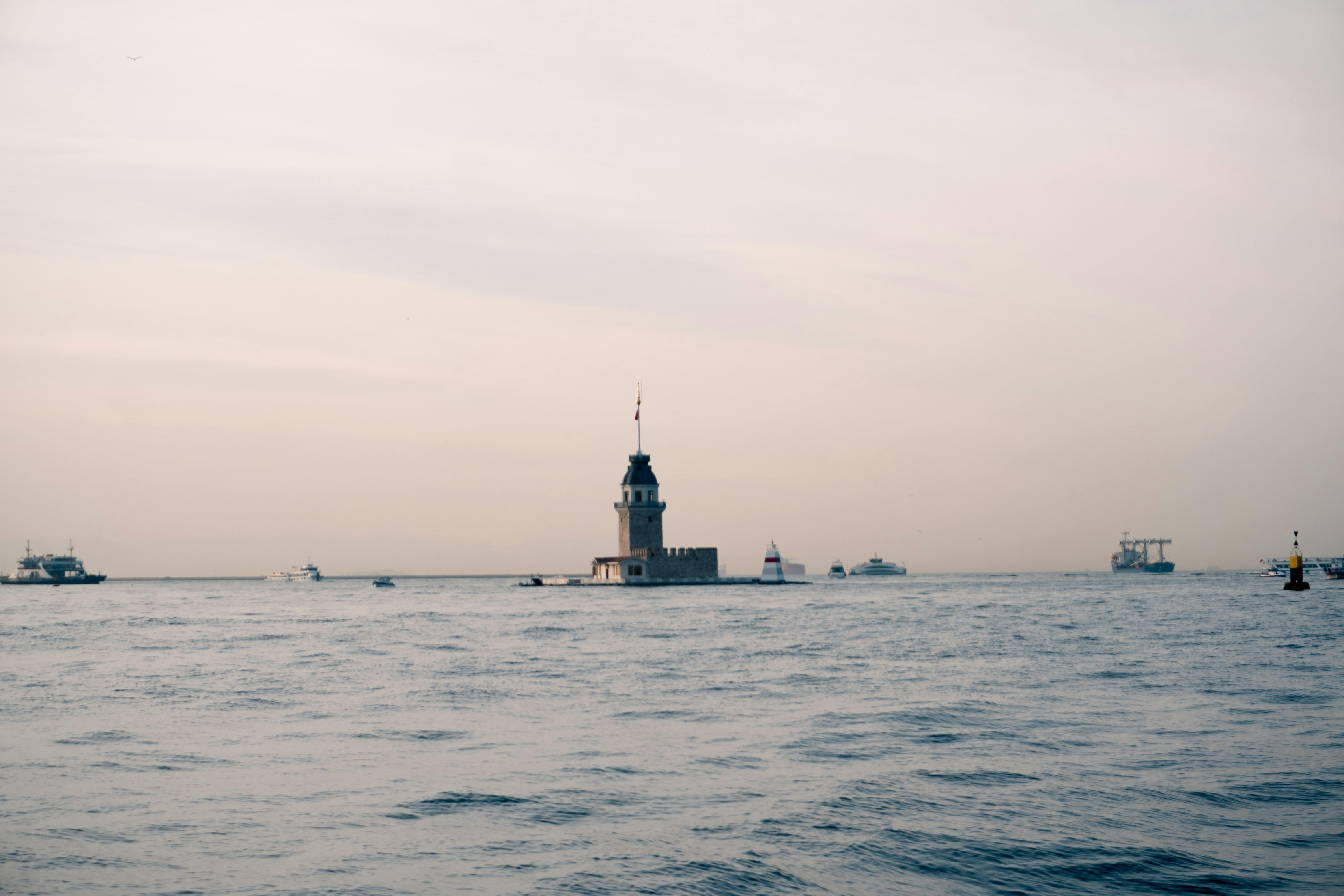 Free stock photo of istanbul, kız kulesi, minimal