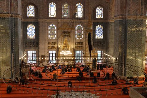 Free Cultural and architectural beauty inside a historic mosque. Stock Photo