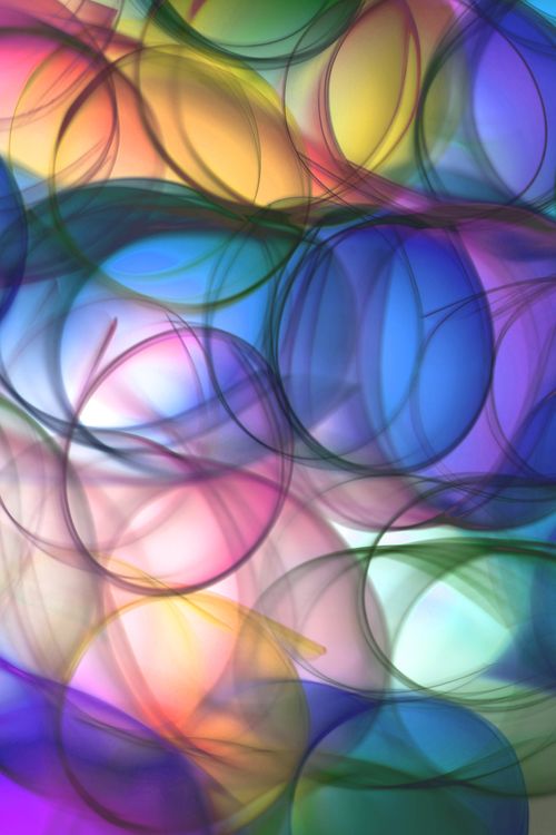 Free Colorful abstract circles creating a vibrant and dynamic visual effect. Stock Photo